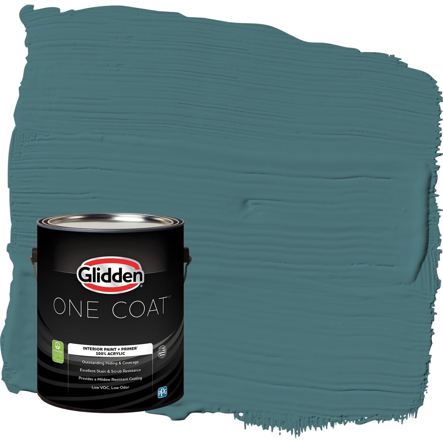Glidden One Coat Vining Ivy / Green Eggshell Interior Paint with Primer, 1 Gallon