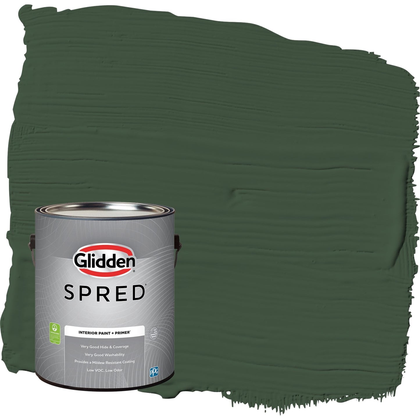 Glidden Spred Pine Forest / Green, Semi-Gloss Interior Paint with Primer, 1 Gallon