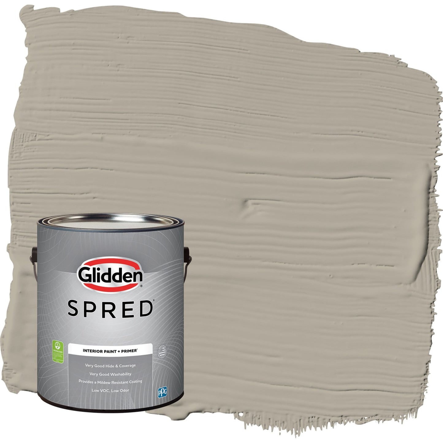 Glidden Spred Sharkskin / Gray, Semi-Gloss Interior Paint with Primer, 1 Gallon