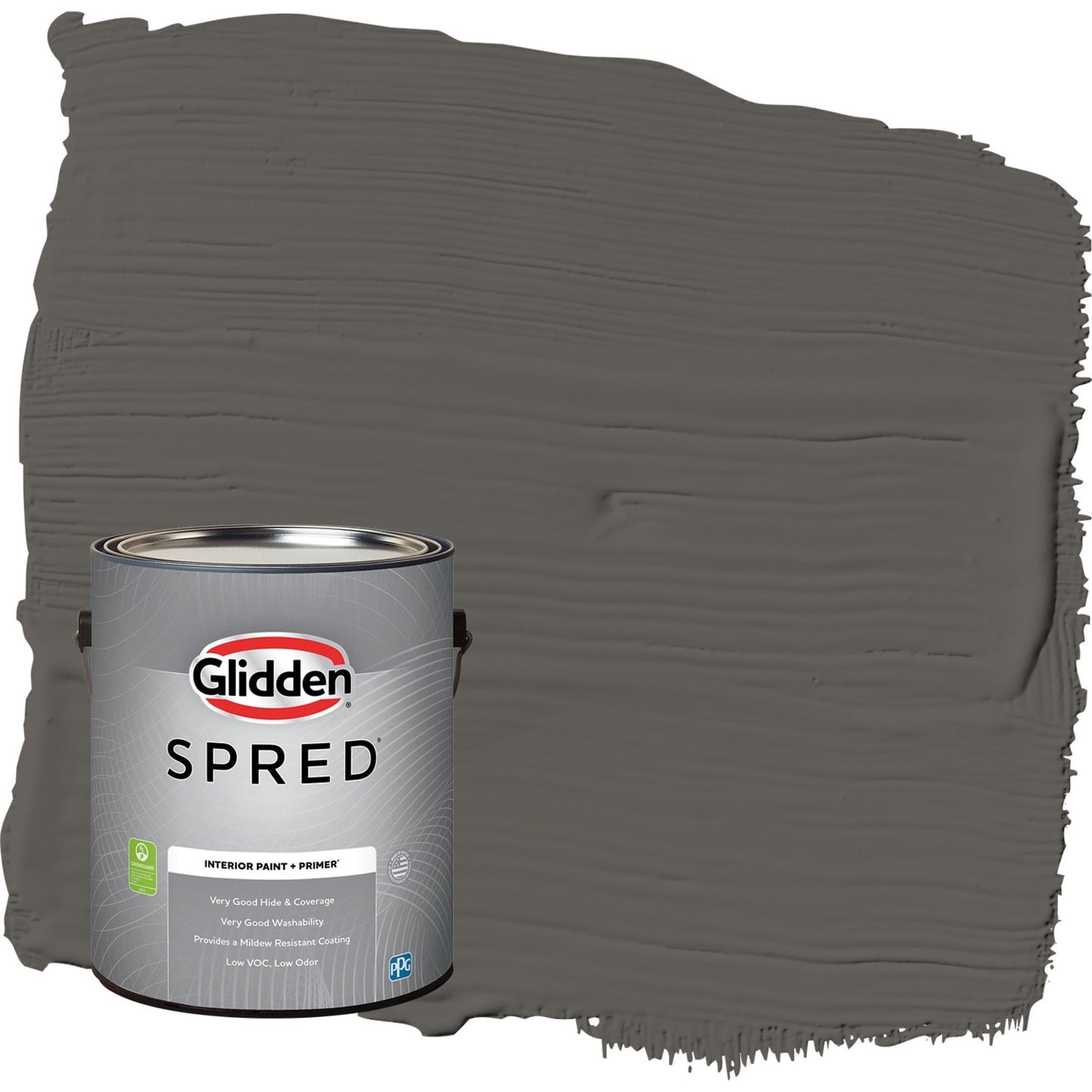 Glidden Spred Stone's Throw / Gray, Semi-Gloss Interior Paint with Primer, 1 Gallon