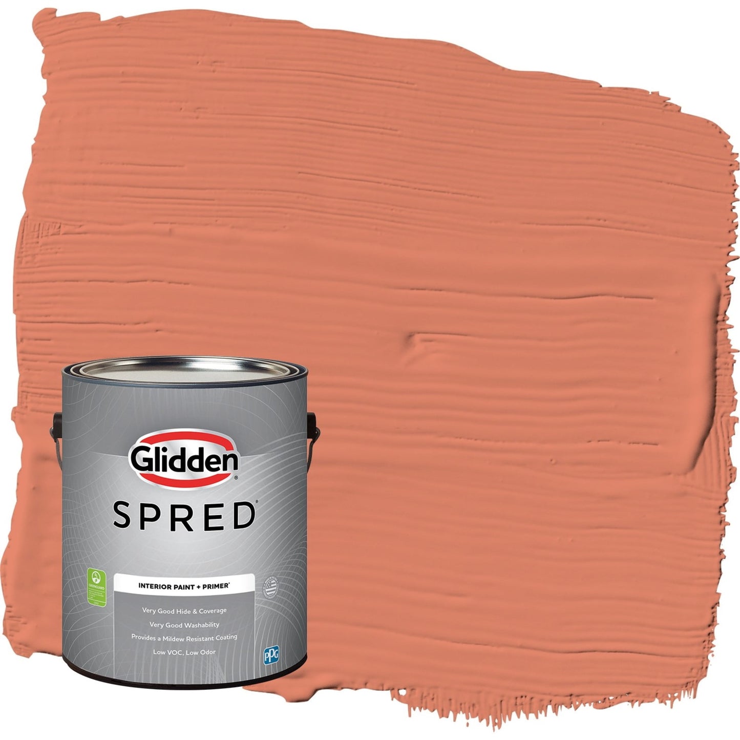 Glidden Spred Summer Sunset / Orange, Semi-Gloss Interior Paint with Primer, 1 Gallon
