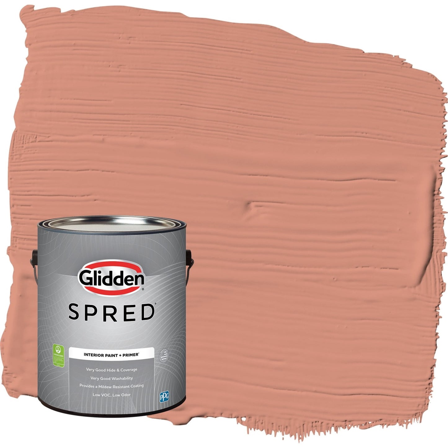 Glidden Spred Orange Essential / Orange, Flat Interior Paint with Primer, 1 Gallon