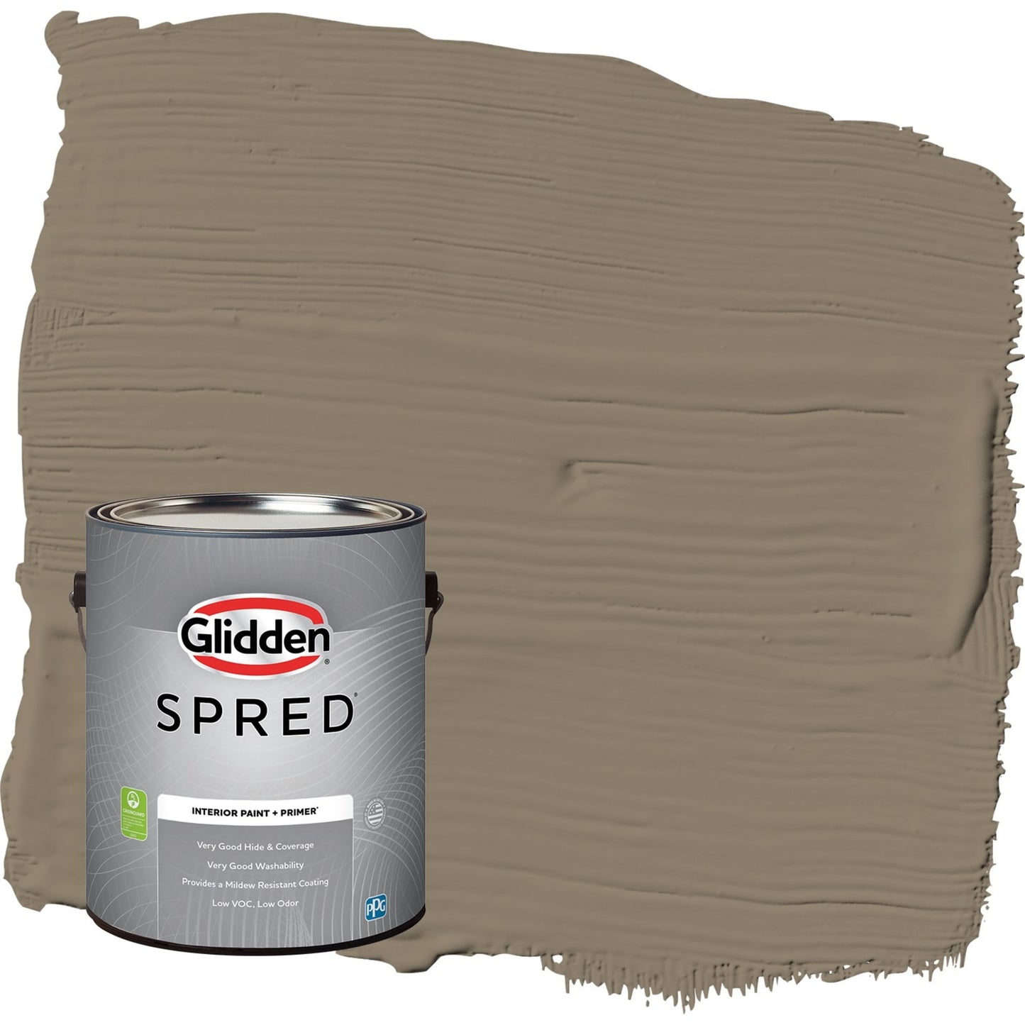 Glidden Spred Patches / Gray, Semi-Gloss Interior Paint with Primer, 1 Gallon