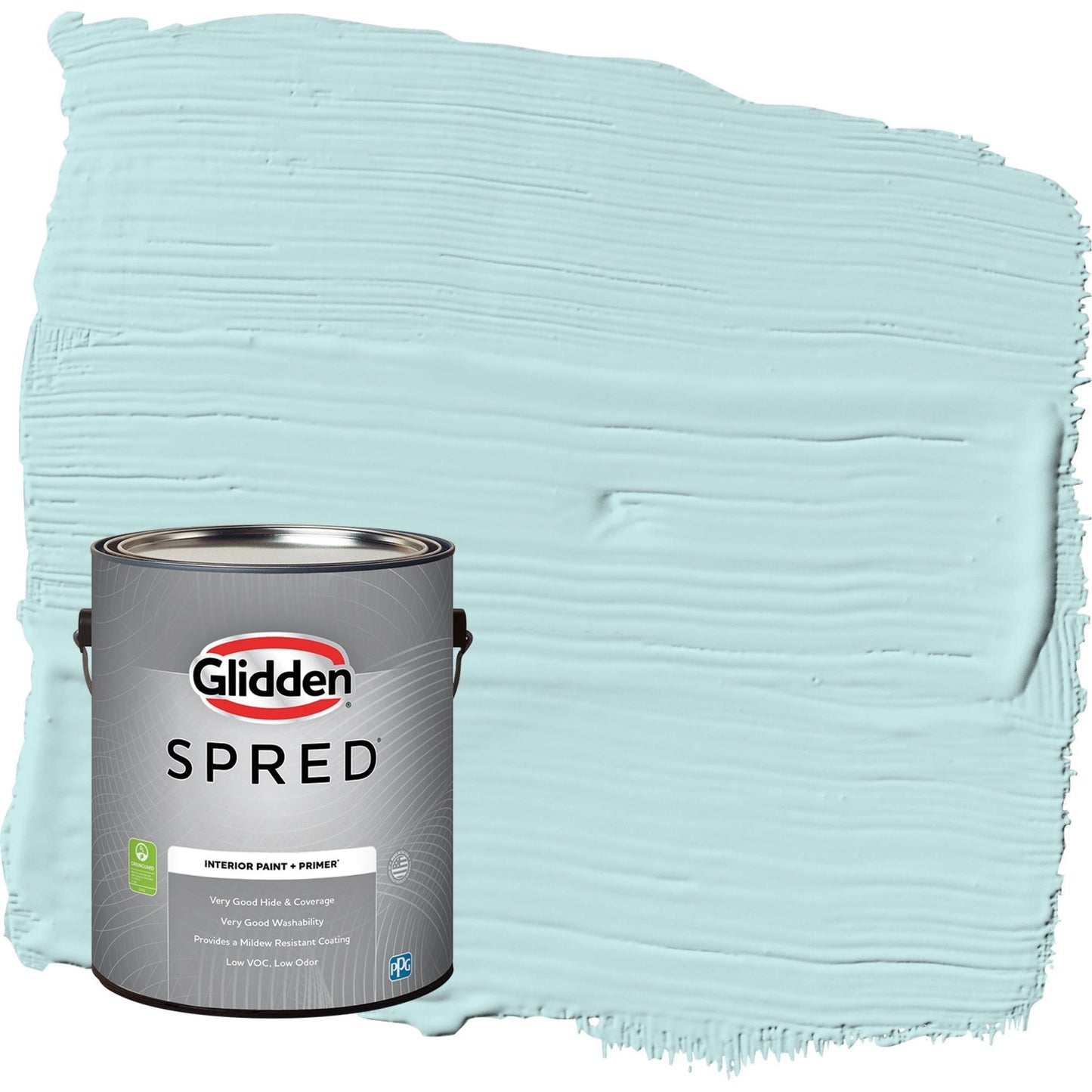 Glidden Spred Aqua Whisper / Blue, Eggshell Interior Paint with Primer, 1 Gallon