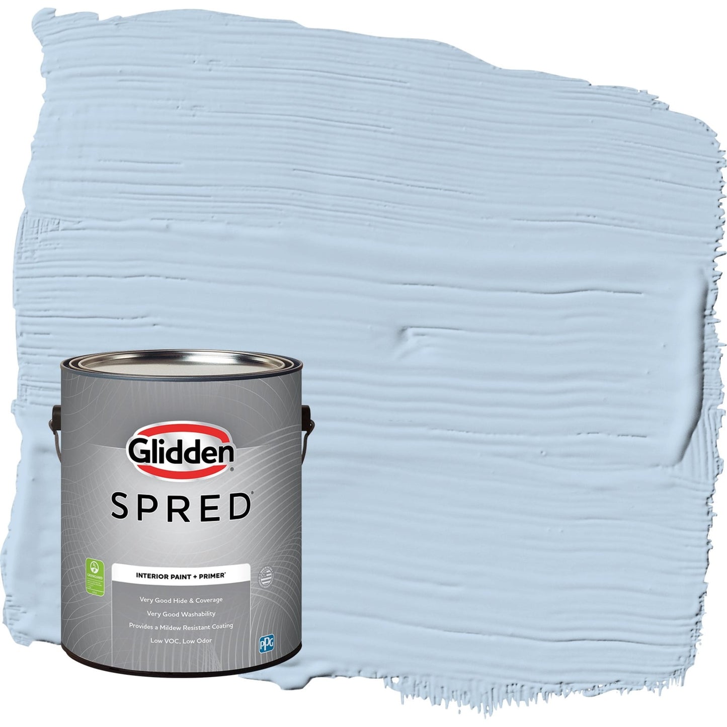 Glidden Spred C'est La Vie / Blue, Flat Interior Paint with Primer, 1 Gallon