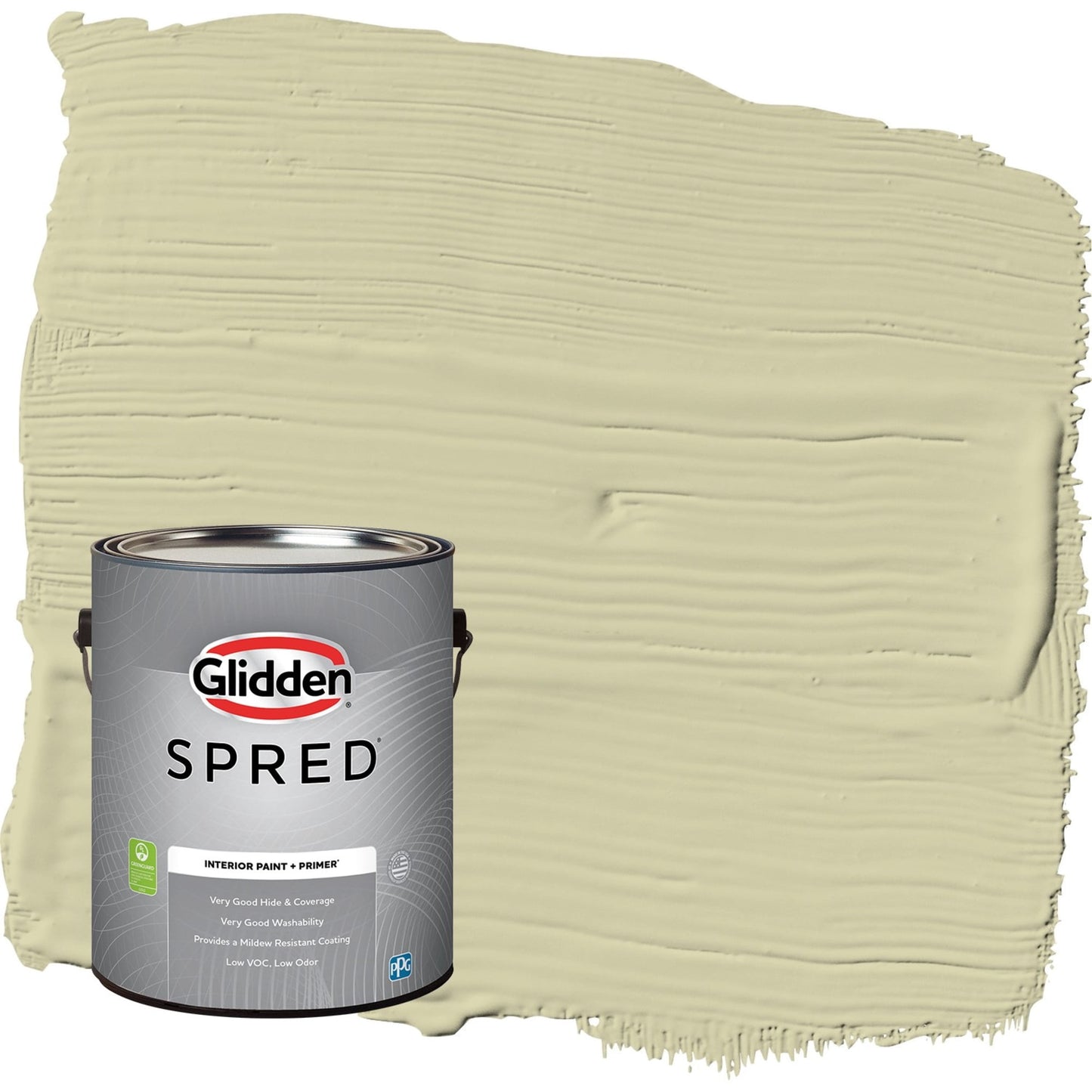 Glidden Spred Canary Grass / Green, Semi-Gloss Interior Paint with Primer, 1 Gallon