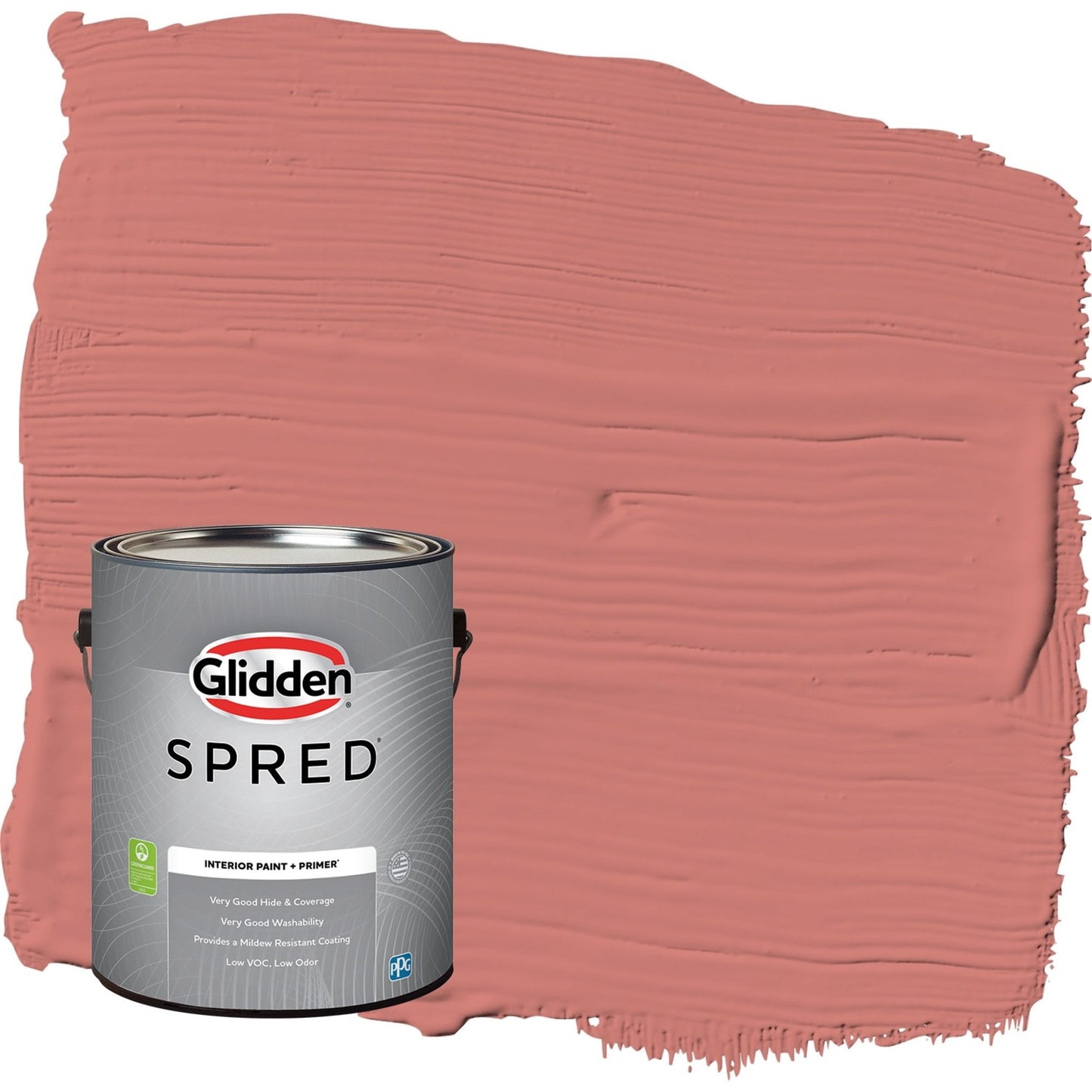 Glidden Spred Chili Pepper / Red, Eggshell Interior Paint with Primer, 1 Gallon