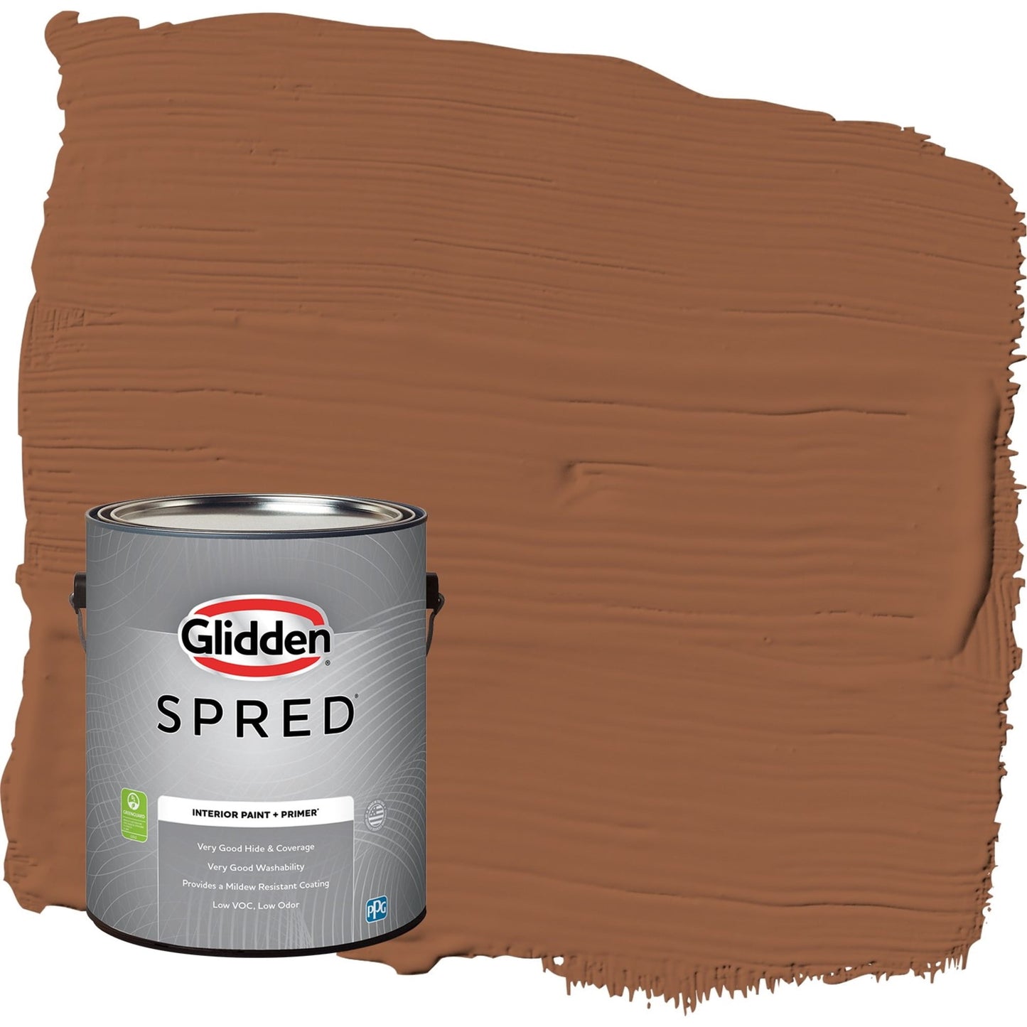 Glidden Spred Cinnamon Spice / Orange, Semi-Gloss Interior Paint with Primer, 1 Gallon
