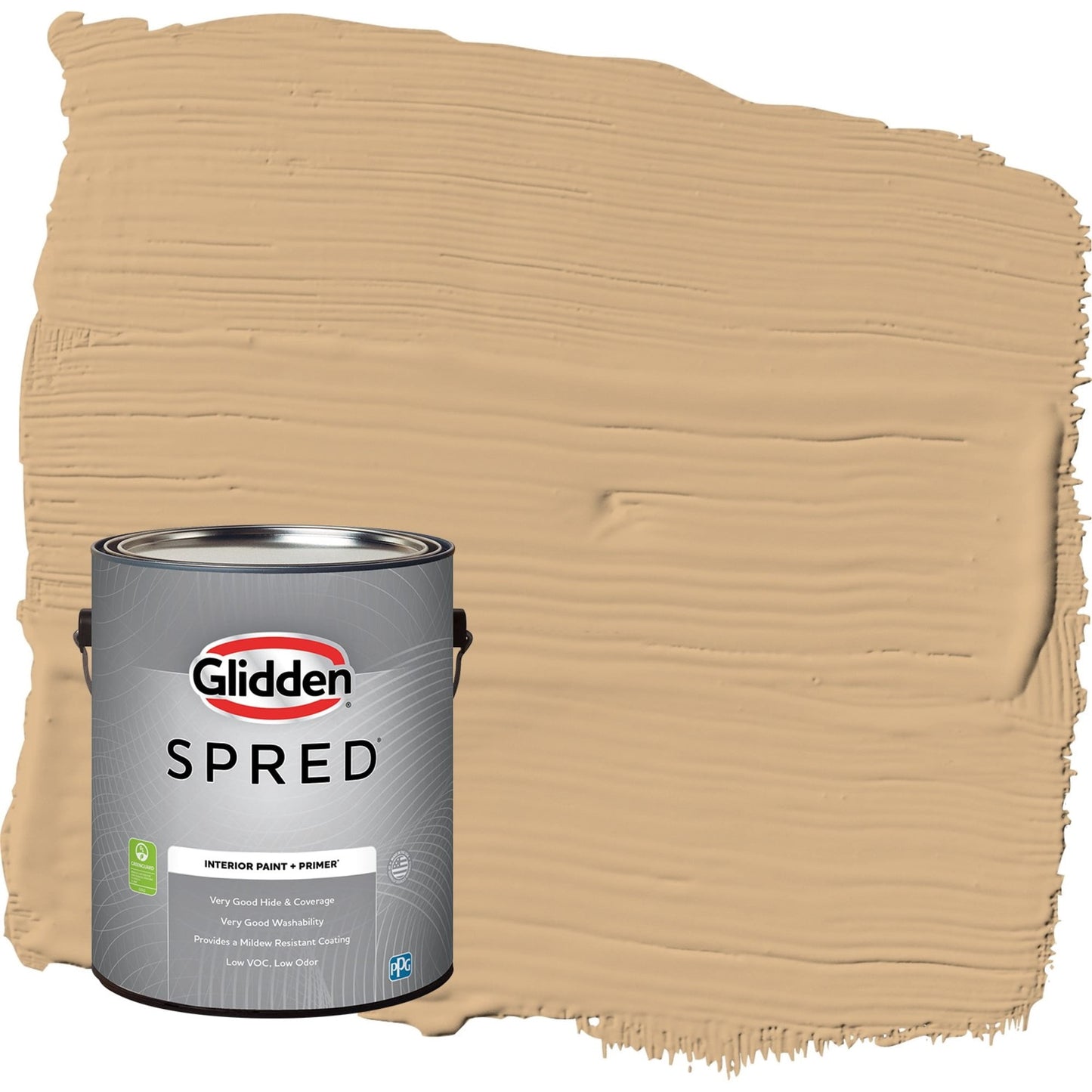 Glidden Spred Cracker Bitz / Beige, Eggshell Interior Paint with Primer, 1 Gallon