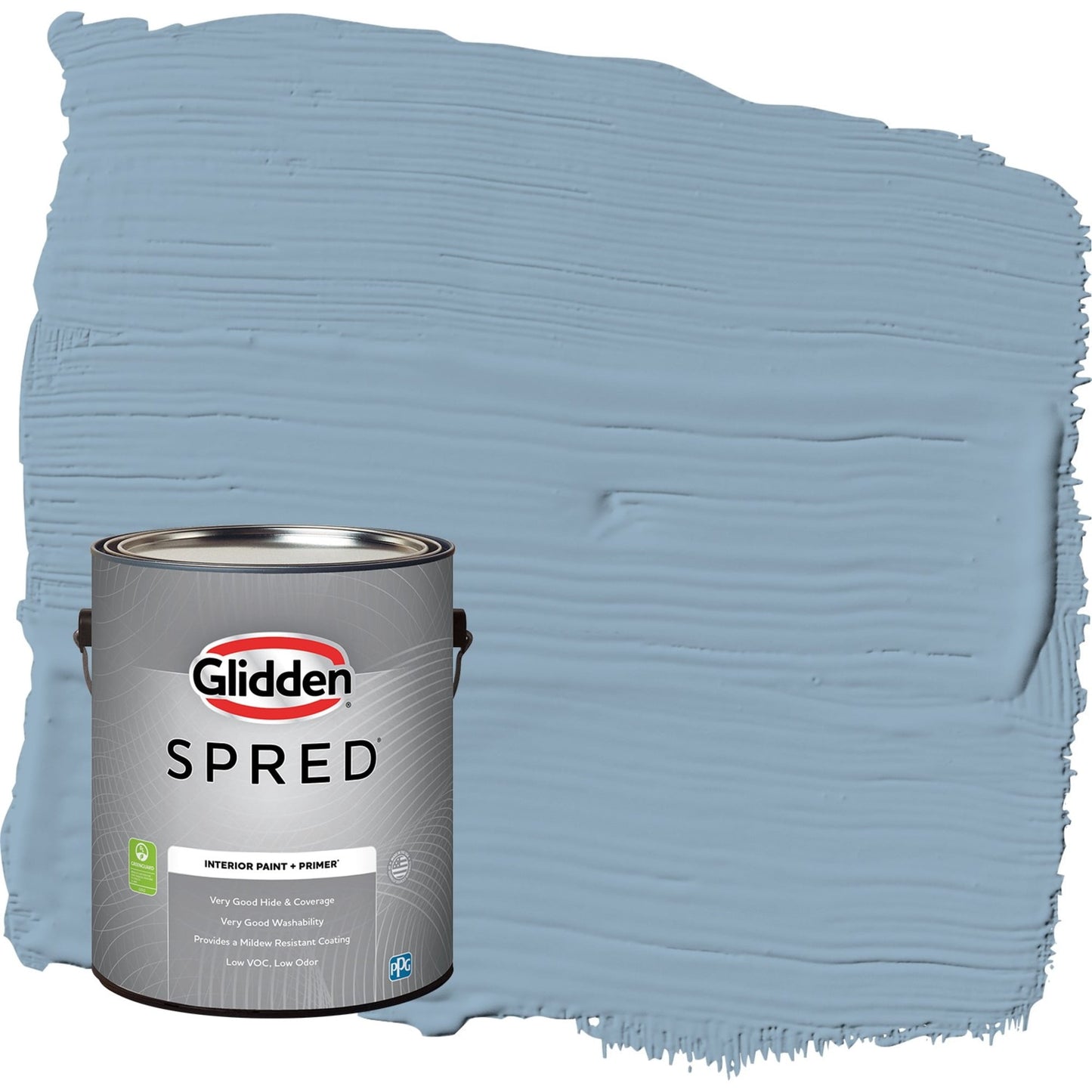 Glidden Spred Dresden Dream / Blue, Flat Interior Paint with Primer, 1 Gallon