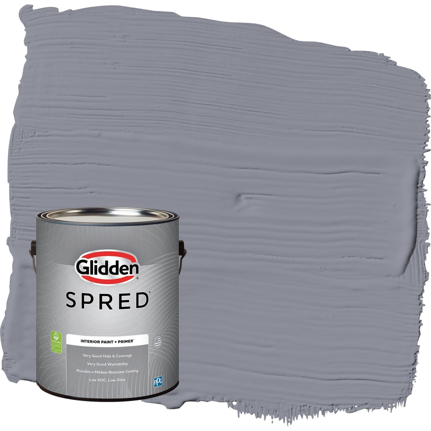 Glidden Spred Flannel Pajamas / Grey, Flat Interior Paint with Primer, 1 Gallon