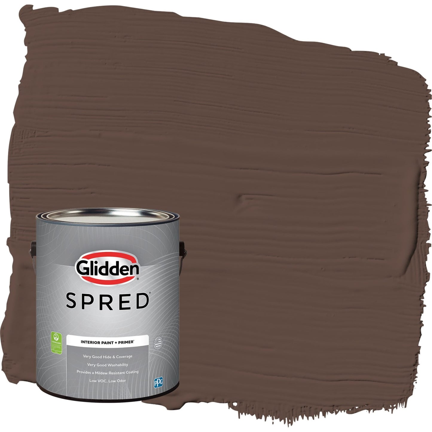 Glidden Spred Little Bear / Brown, Flat Interior Paint with Primer, 1 Gallon