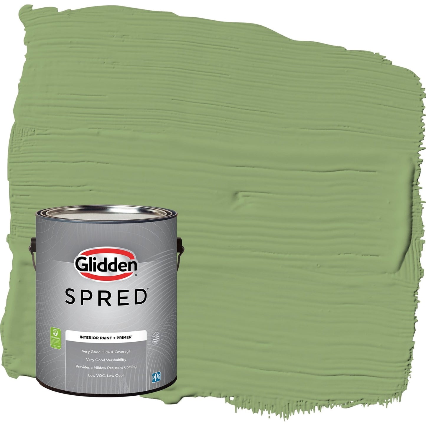 Glidden Spred Luscious Lime / Green, Semi-Gloss Interior Paint with Primer, 1 Gallon