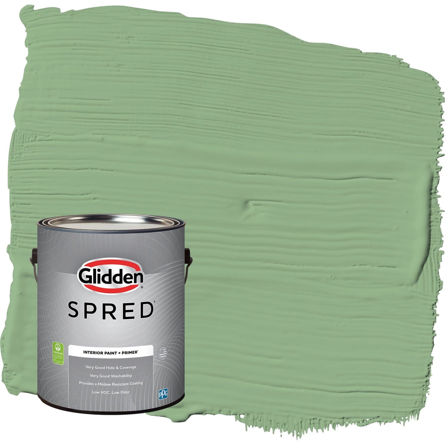 Glidden Spred Pear Cactus / Green, Eggshell Interior Paint with Primer, 1 Gallon