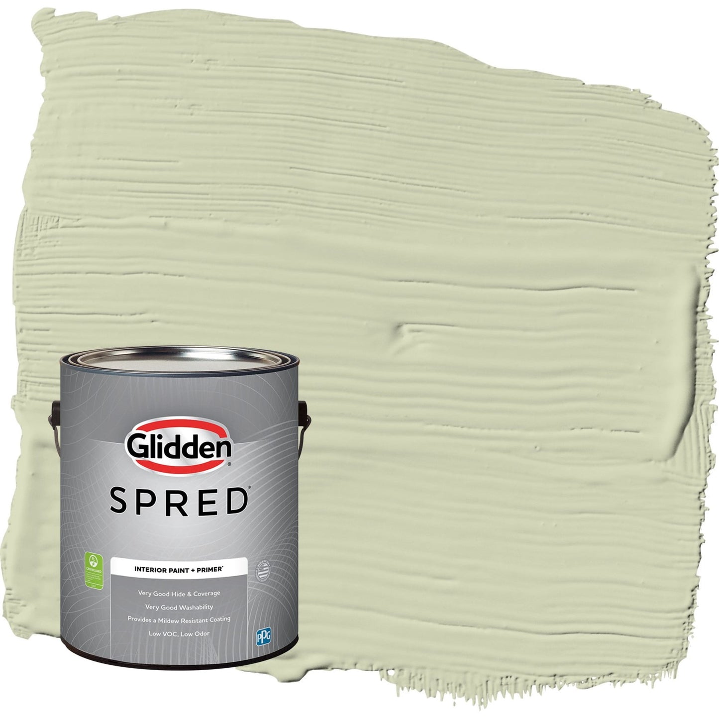 Glidden Spred Pickling Spice / Green, Semi-Gloss Interior Paint with Primer, 1 Gallon