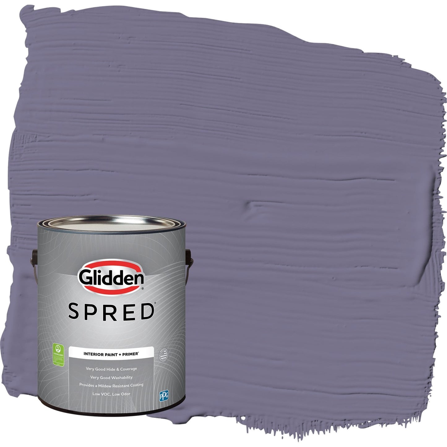 Glidden Spred Plum Shade / Purple, Flat Interior Paint with Primer, 1 Gallon