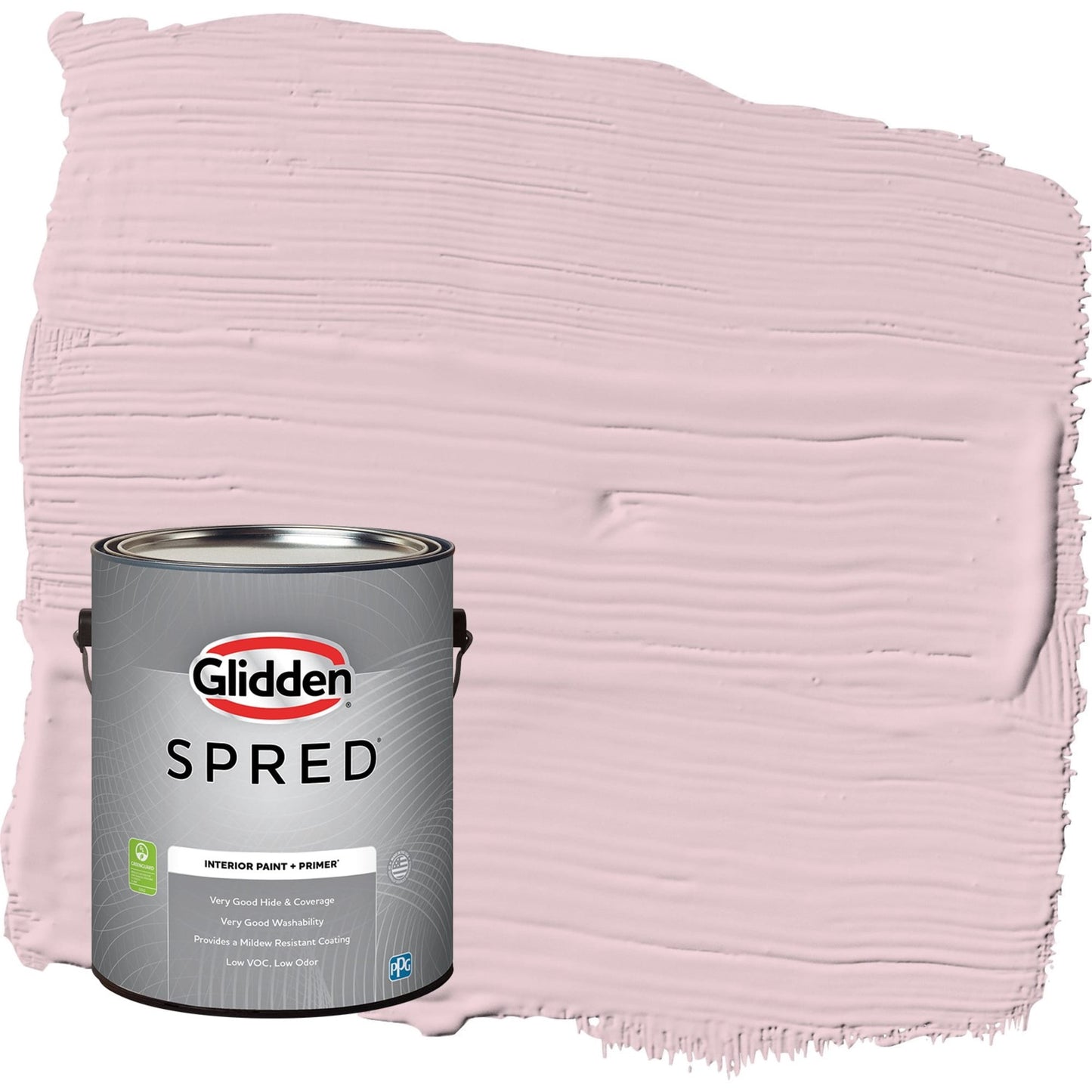 Glidden Spred Rose Cloud / Pink, Eggshell Interior Paint with Primer, 1 Gallon