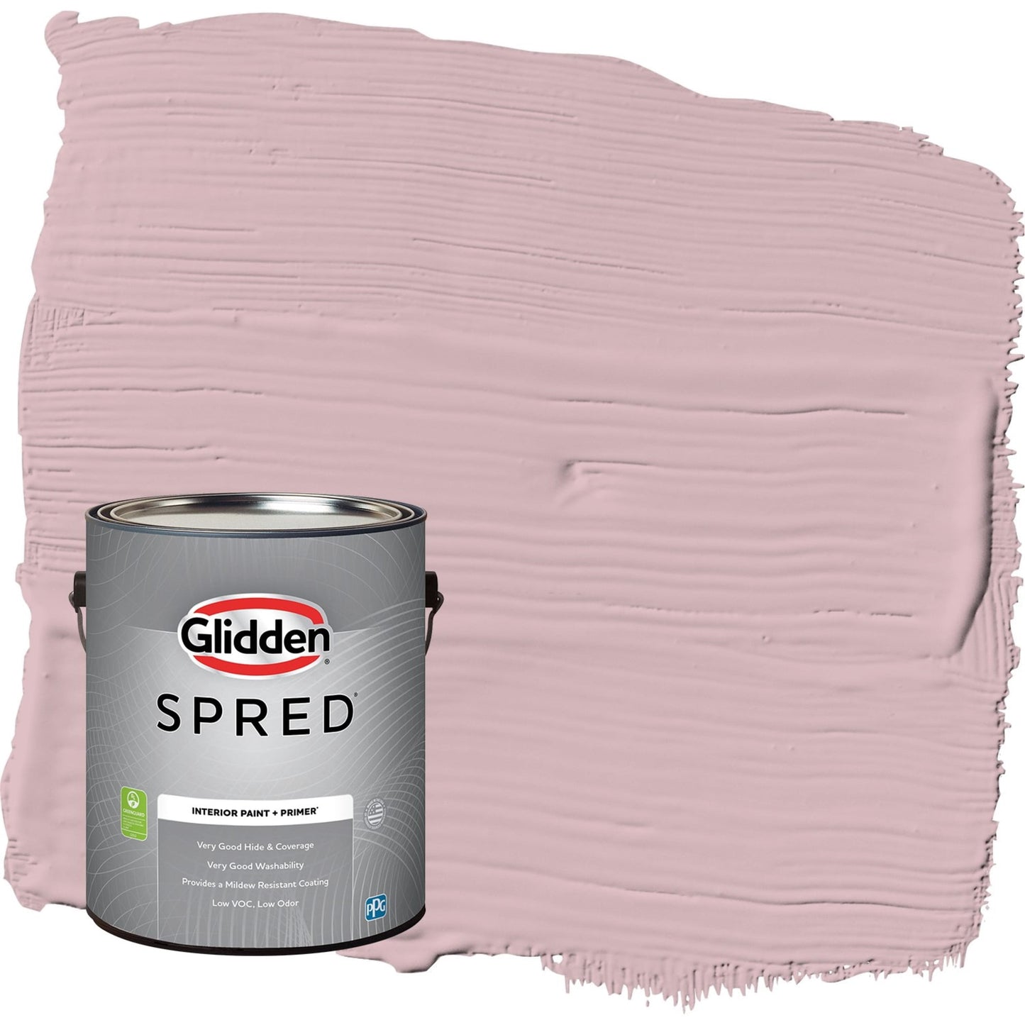 Glidden Spred Rose Stain / Pink, Eggshell Interior Paint with Primer, 1 Gallon