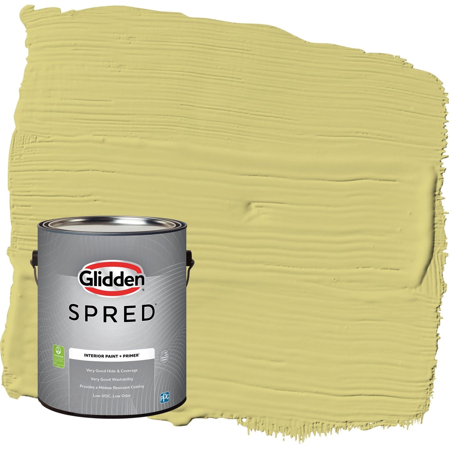 Glidden Spred Serene Scene / Green, Eggshell Interior Paint with Primer, 1 Gallon