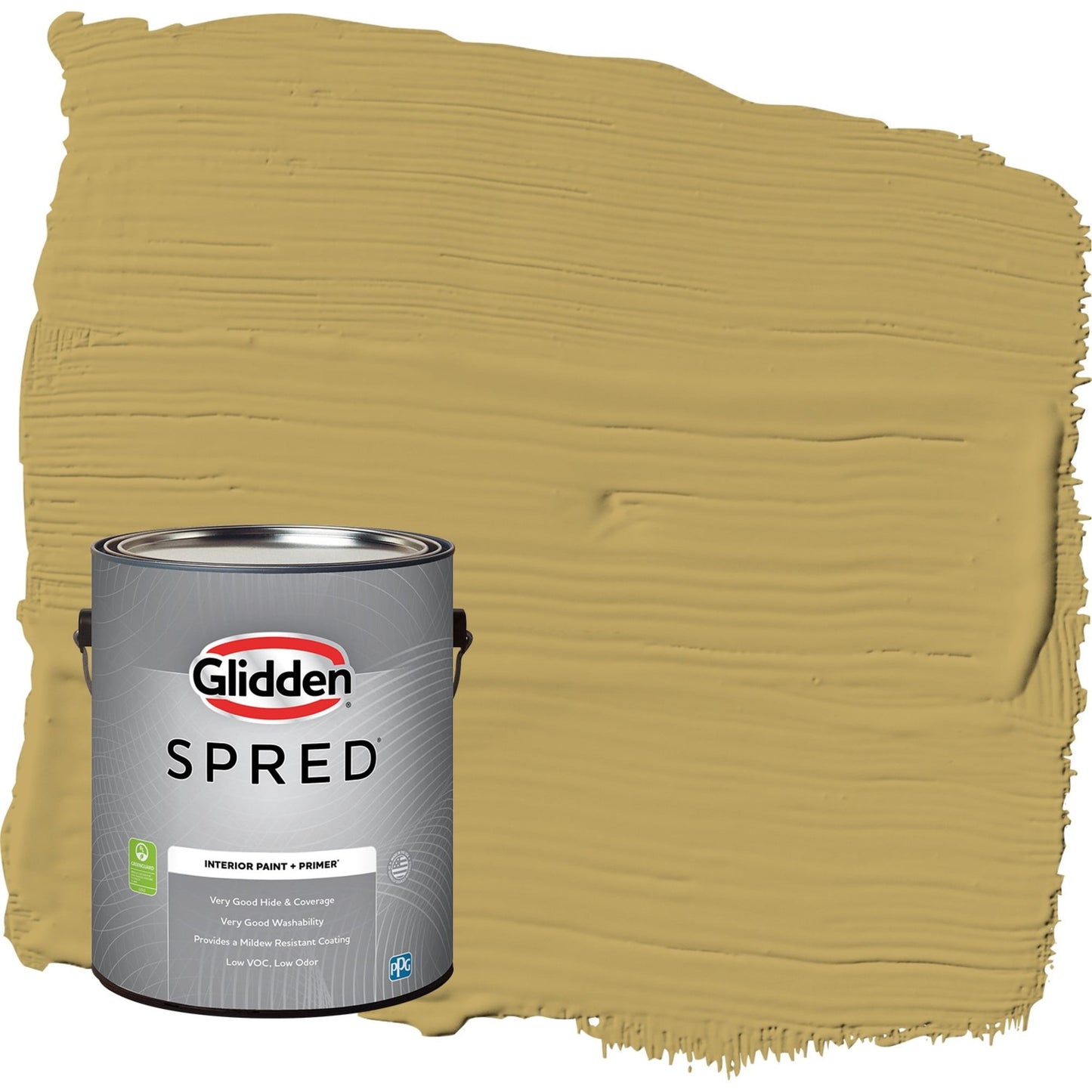 Glidden Spred Shutter Bug / Yellow, Eggshell Interior Paint with Primer, 1 Gallon
