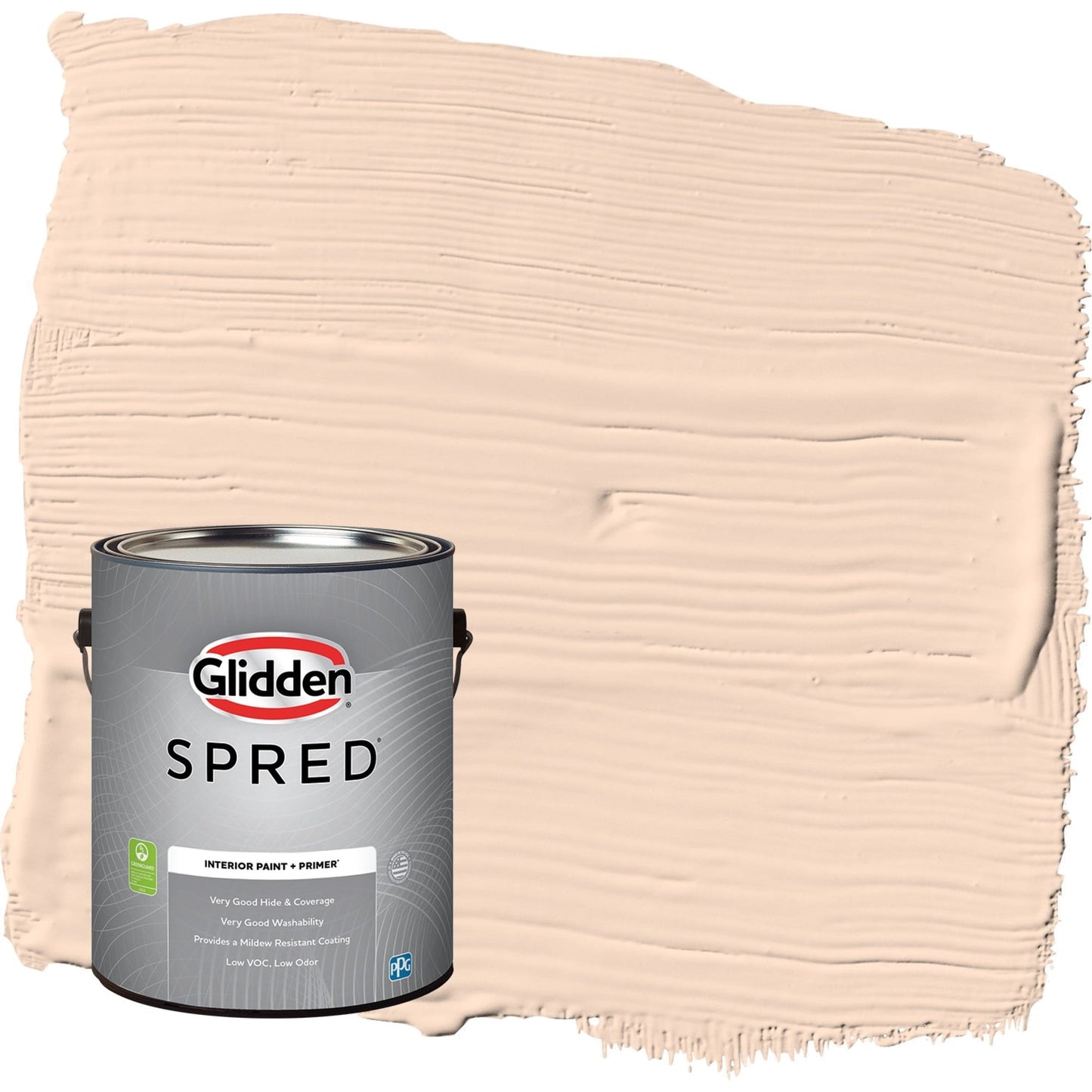 Glidden Spred Sourpatch Peach / Orange, Flat Interior Paint with Primer, 1 Gallon