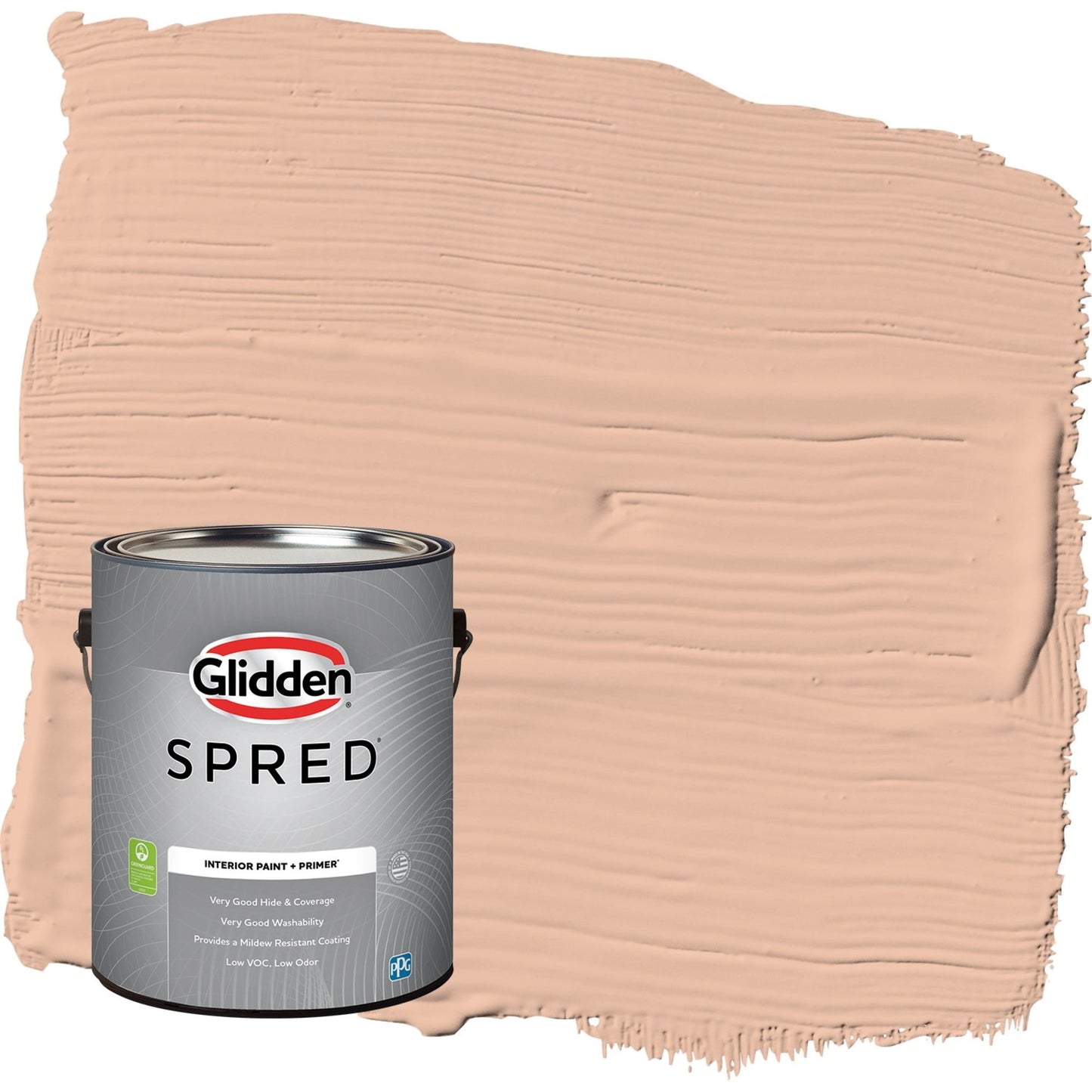 Glidden Spred Starfish / Orange, Flat Interior Paint with Primer, 1 Gallon