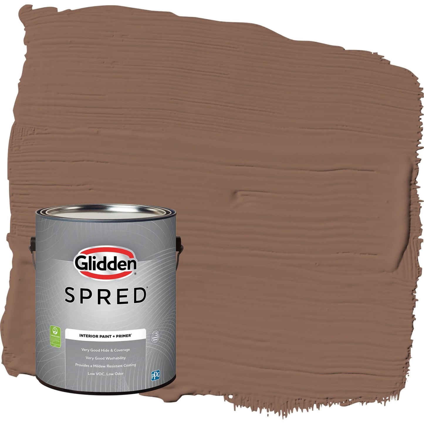 Glidden Spred Suede Leather / Beige, Flat Interior Paint with Primer, 1 Gallon
