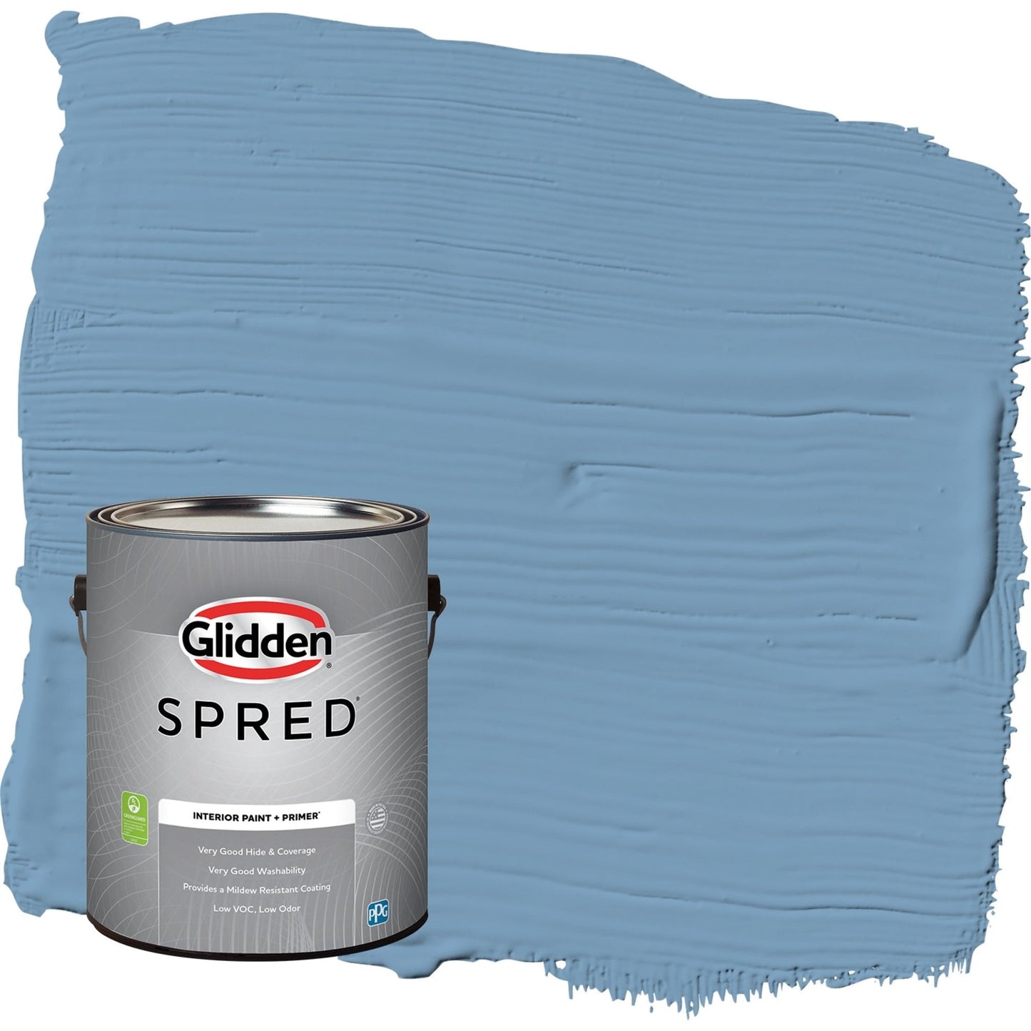 Glidden Spred Walden Pond / Blue, Flat Interior Paint with Primer, 1 Gallon