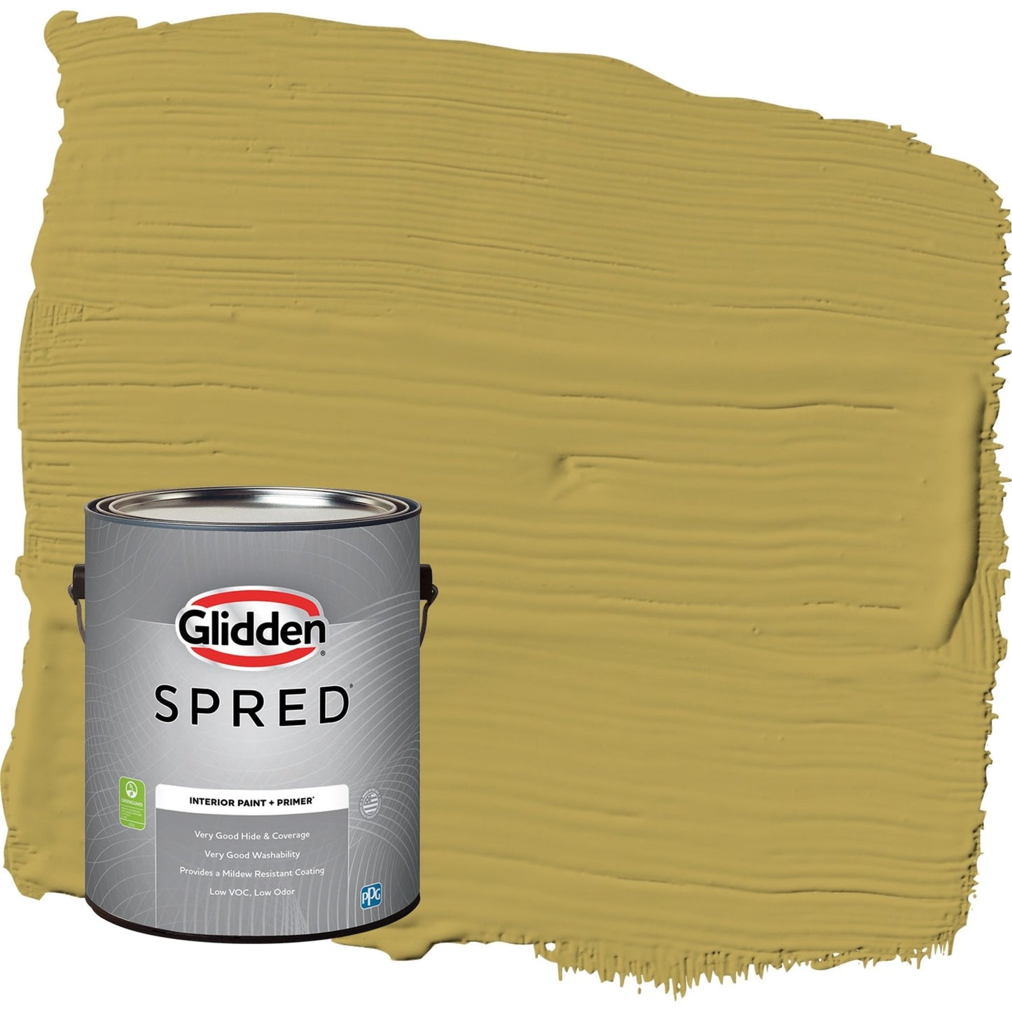 Glidden Spred Woolen Mittens / Green, Semi-Gloss Interior Paint with Primer, 1 Gallon
