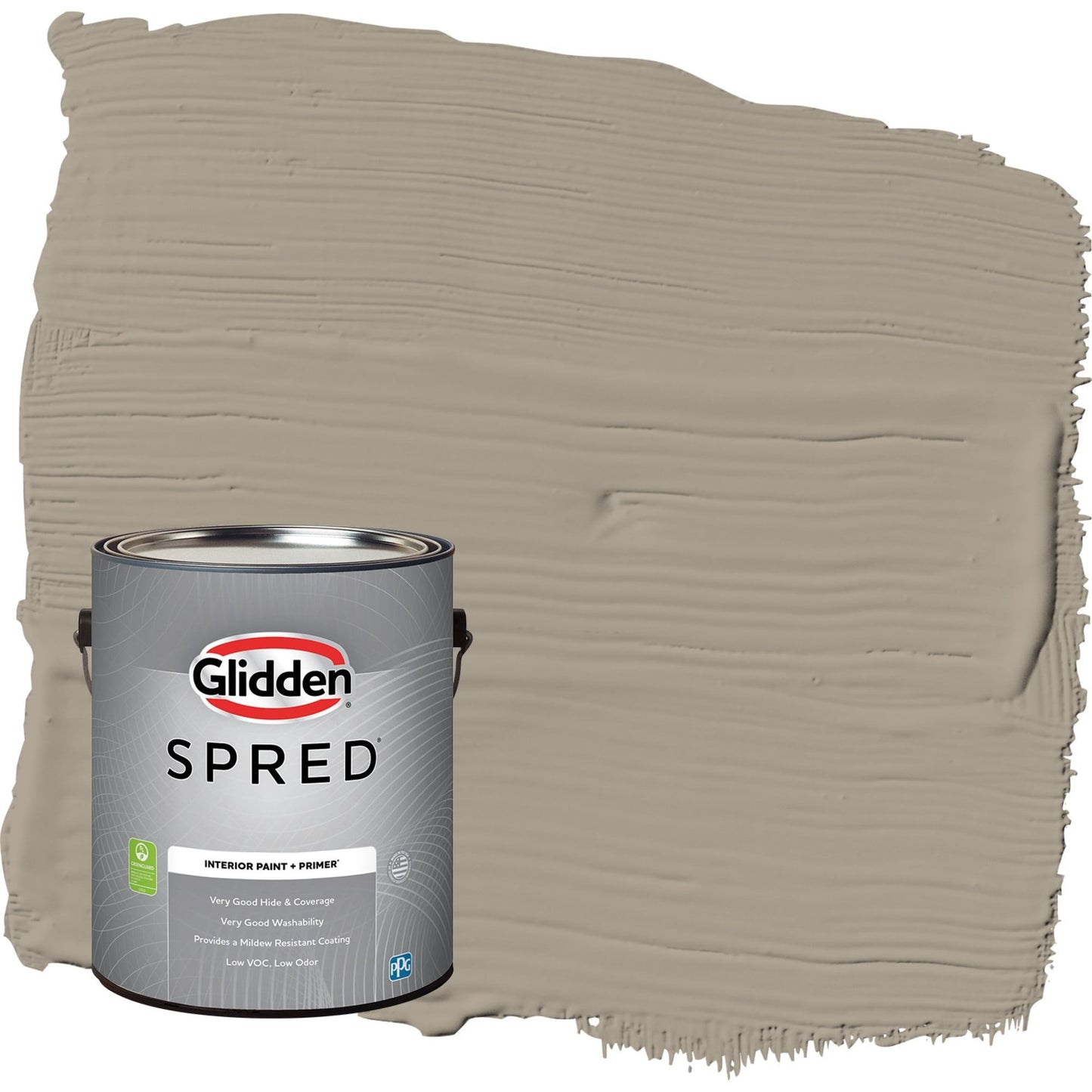Glidden Spred Stonehenge Greige / Gray, Eggshell Interior Paint with Primer, 1 Gallon