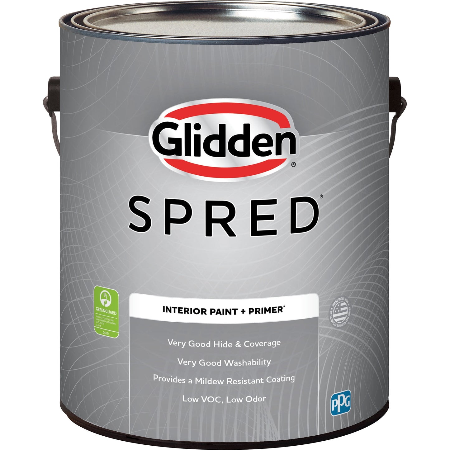 Glidden Spred Tintable Base Semi-Gloss Interior Paint with Primer, 1 Gallon