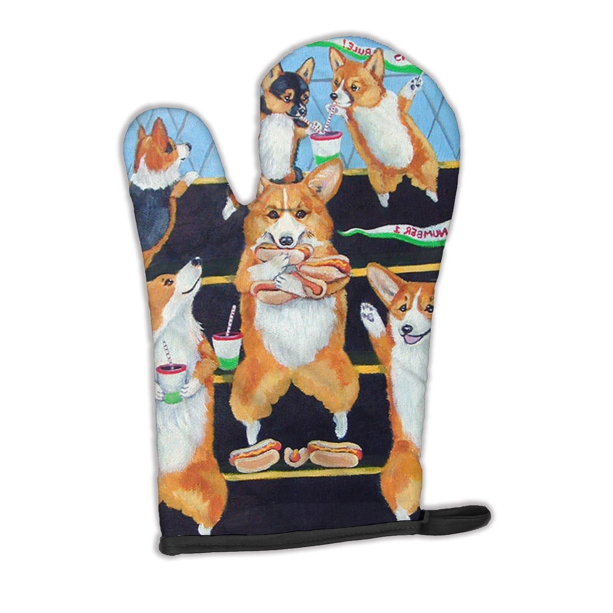 Go Team Corgi Pembroke Oven Mitt