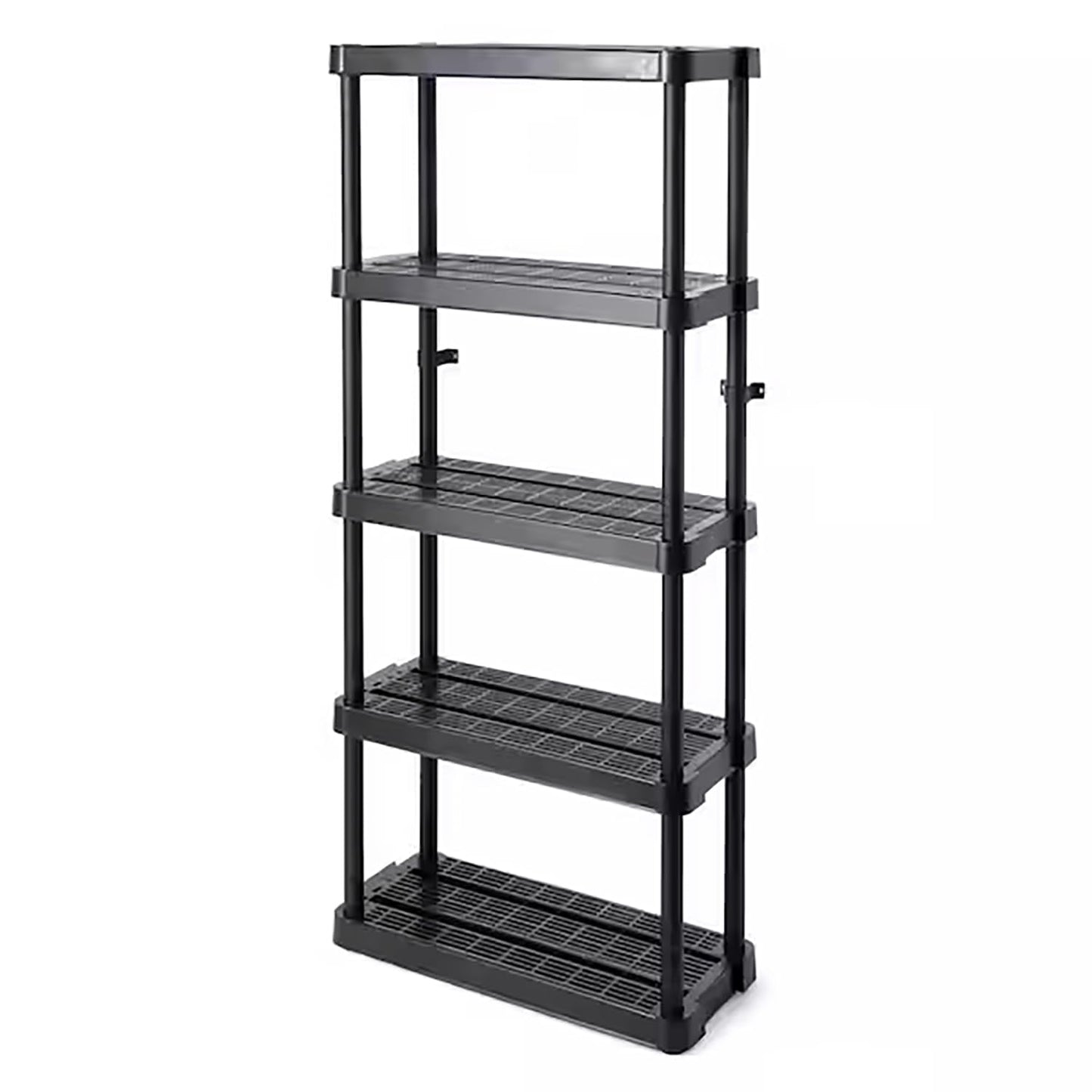 Gracious Living Adjustable Hight 5 Shelf Medium Duty Black