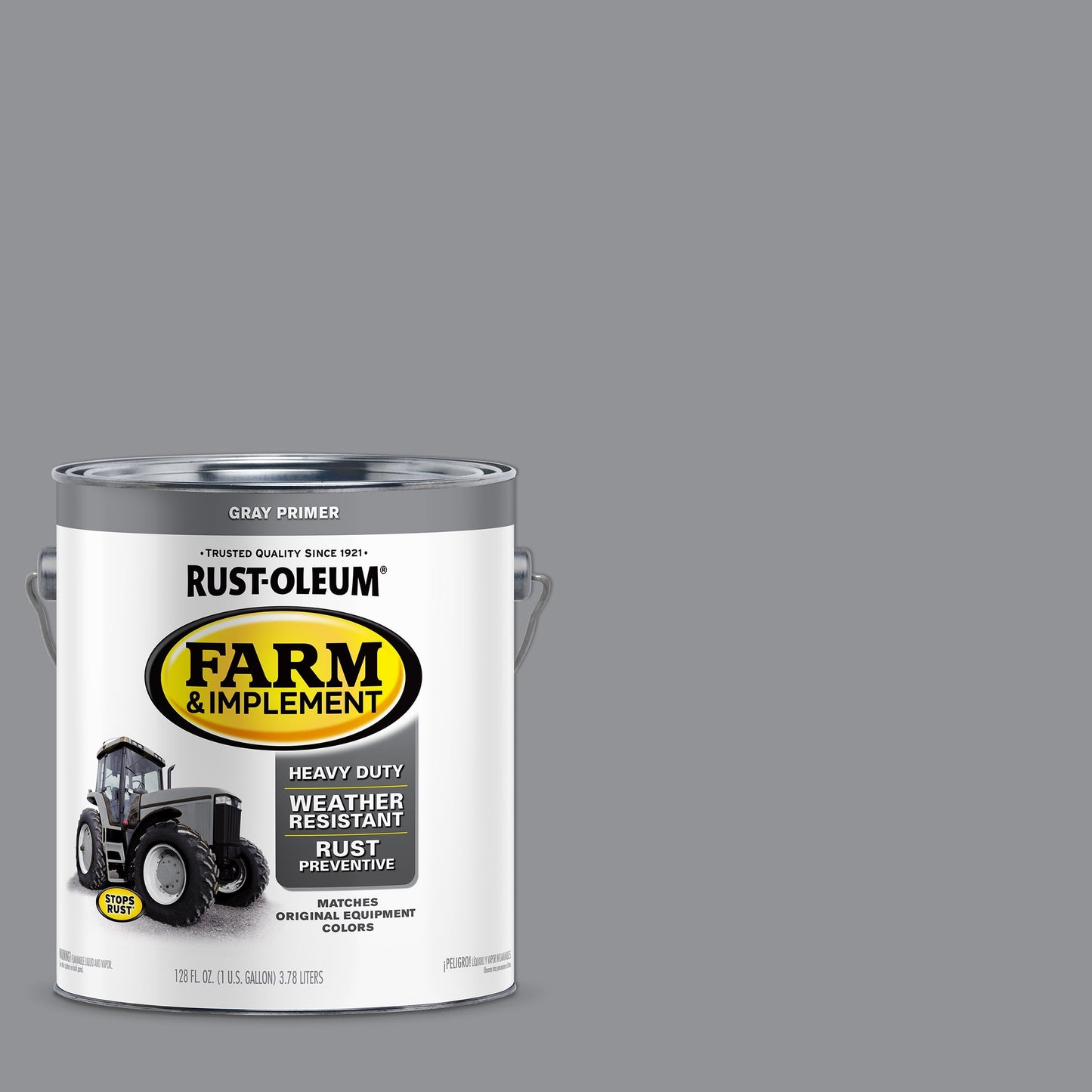 Gray , Rust-Oleum Flat Farm and Implement Paint- Gallon, 1 Pack