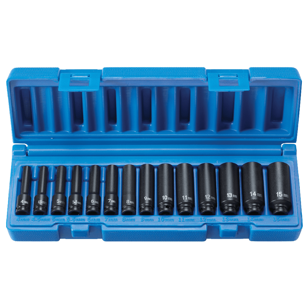 Grey Pneumatic 9714MD 1/4" Surface Drive 14-Piece Deep Metric Set