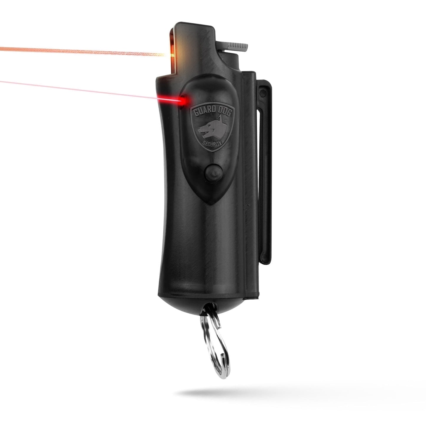 Guard Dog Security Pepper Spray with Laser Sight, 16 ft Range, 0.5 oz, Black, Keychain, 1 pack, New, Pocket Pepper Spray