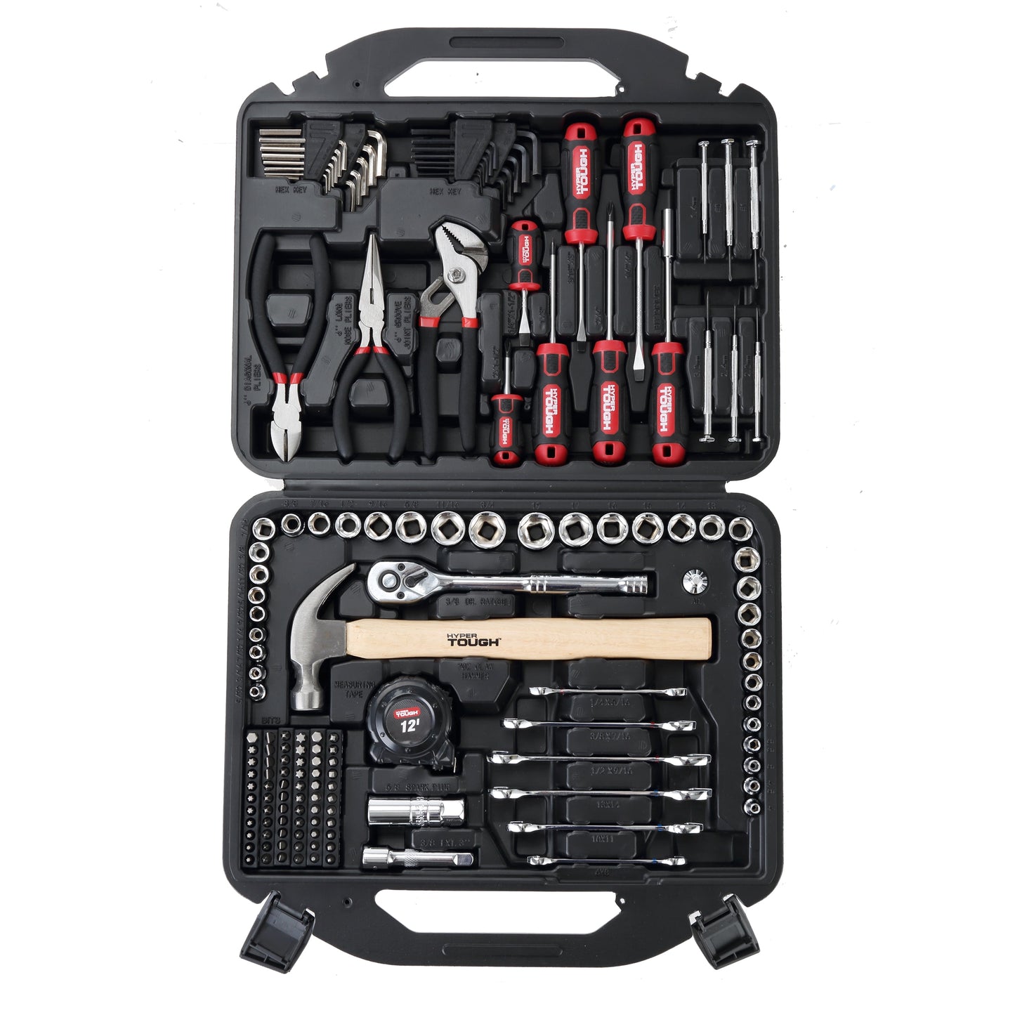 Hyper Tough 160 Piece Home Tool Set with Molded Case