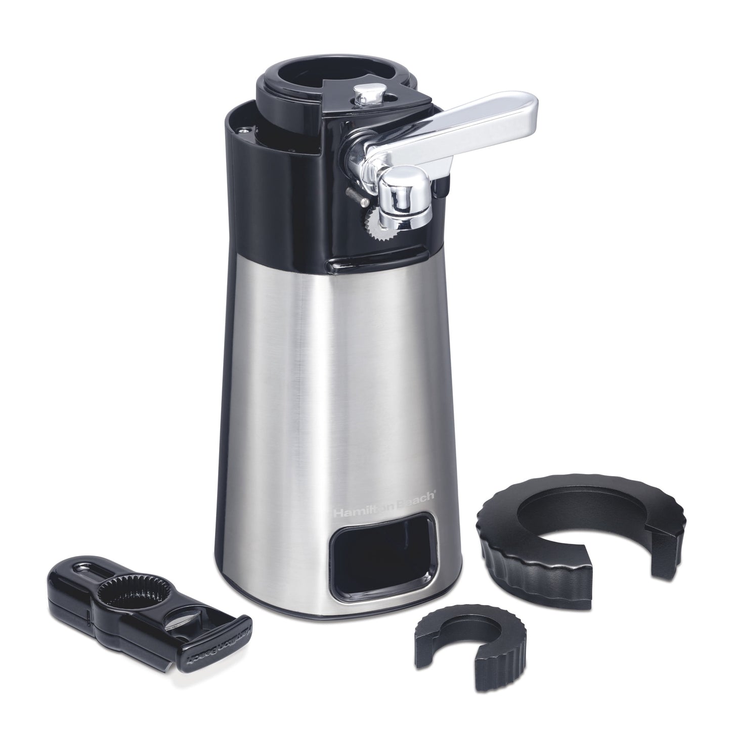 Hamilton Beach OpenStation Electric Can Opener, One-Touch, Hands-Free, Tools Included, Stainless Steel