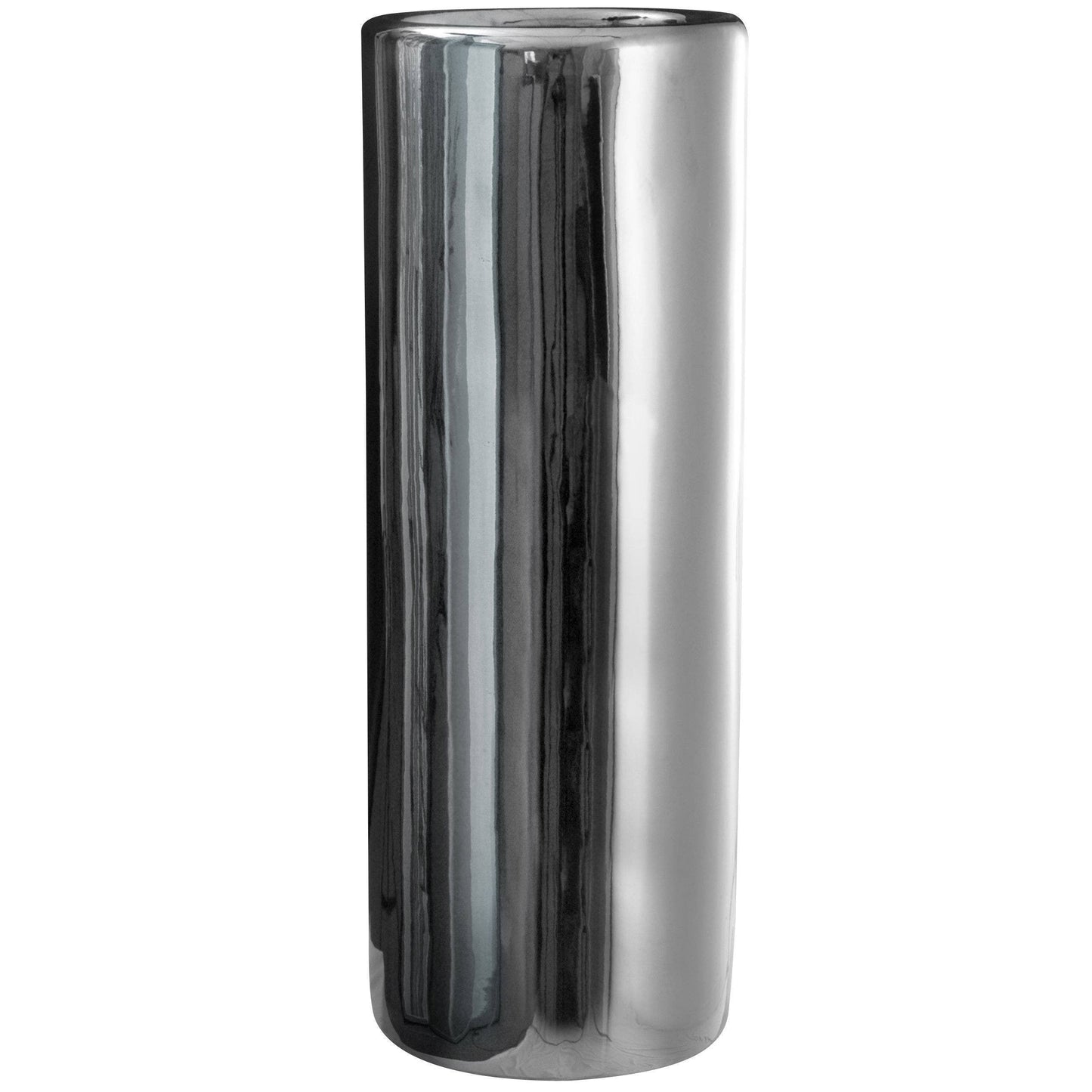 Red Lantern 24" Pure Silver Porcelain Umbrella Stand