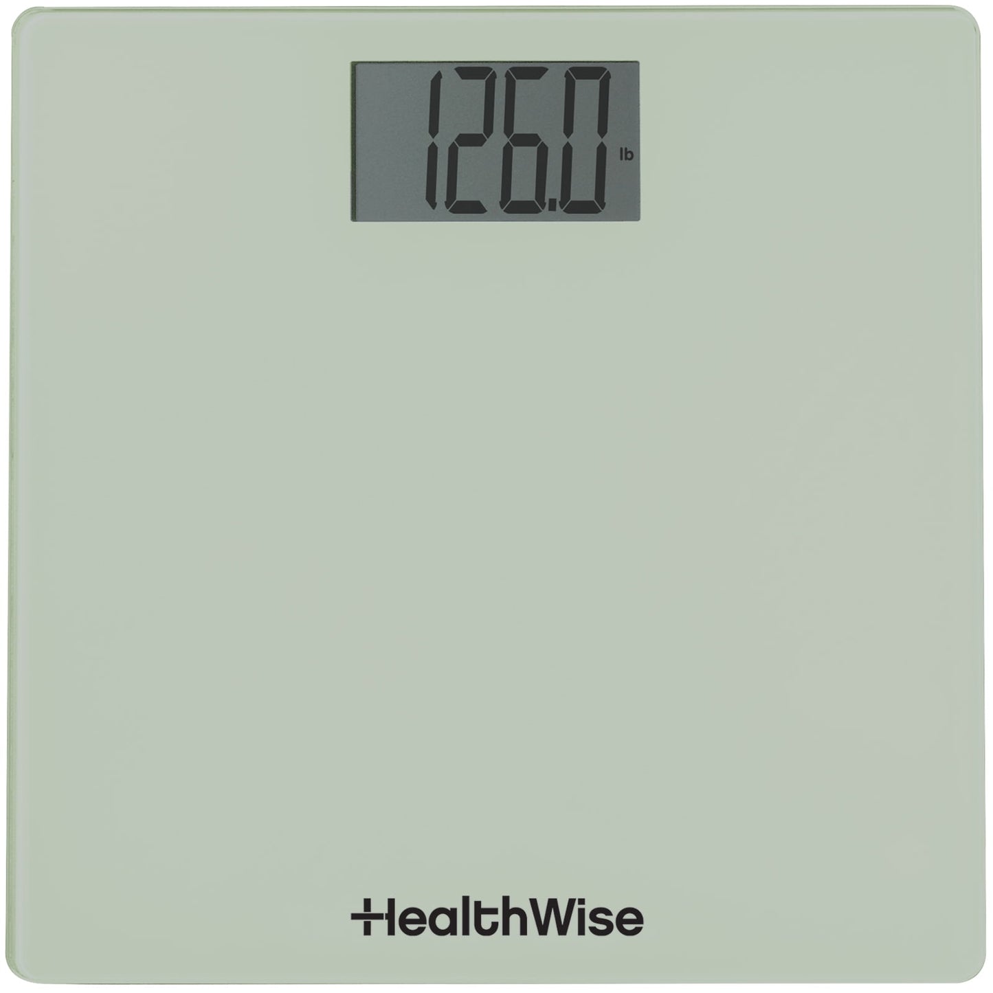 HealthWise Digital Weight Scale | 438 lbs / 199 kg Capacity | Tempered Glass Auto-On | Quick, Accurate Body Weight Measurements | Measurement Modes: LBS, KG or ST