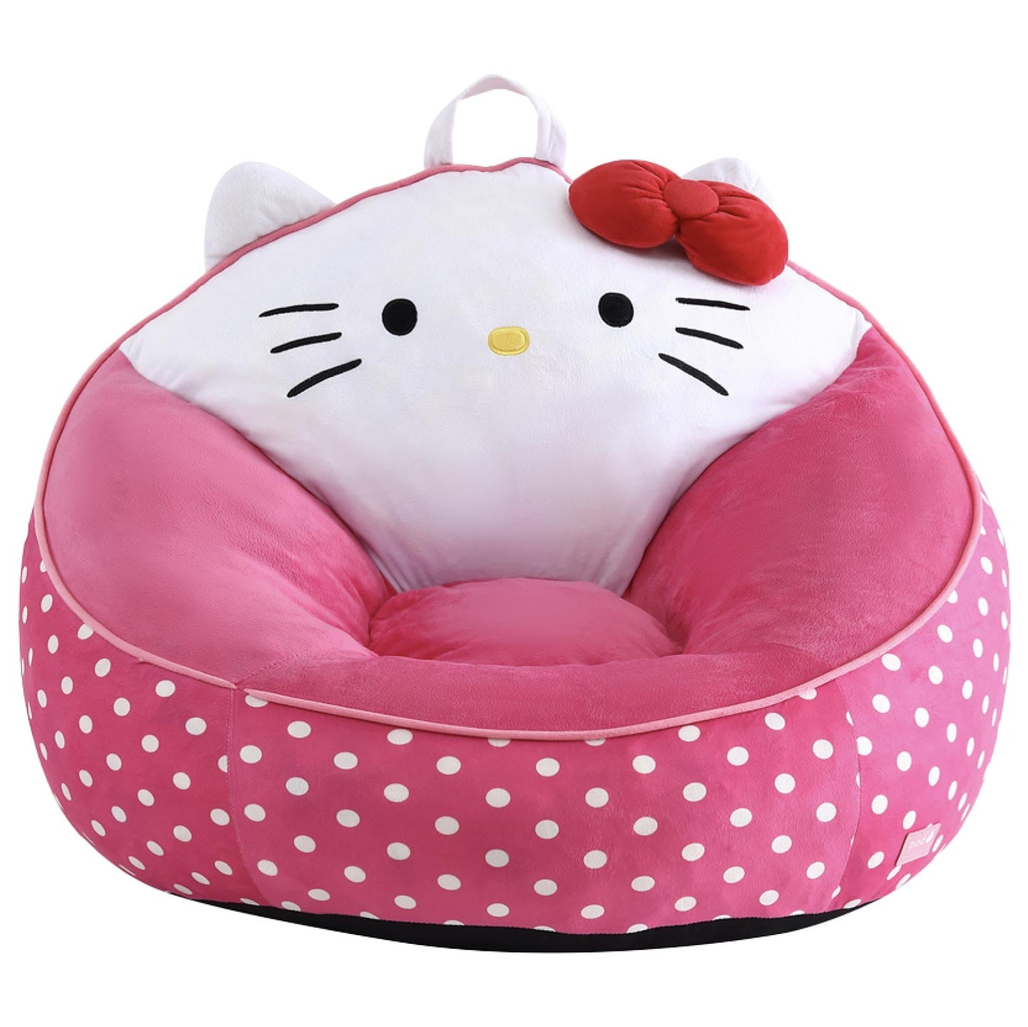 Hello Kitty Silla Puff Rosa para Niños de Espuma Comprimida, 27" x 24"