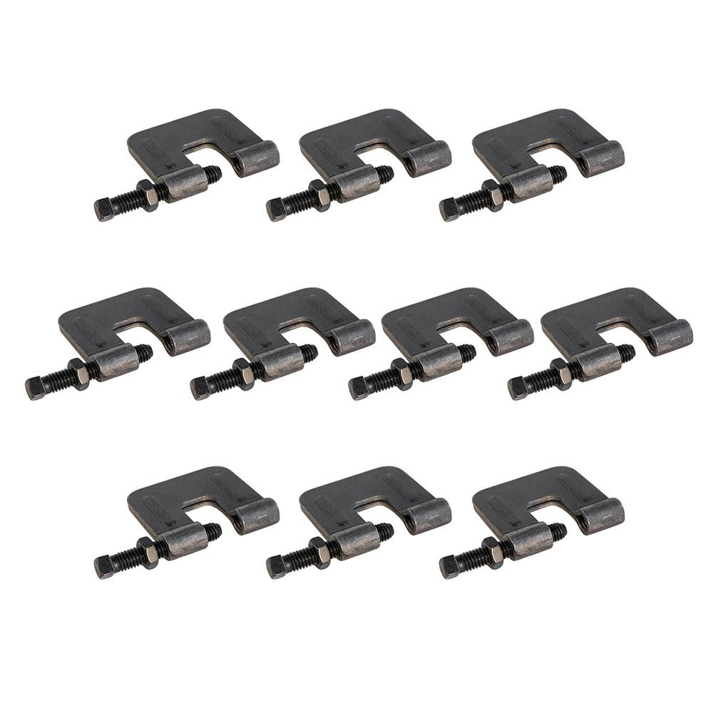 Highcraft 1/2 in. C-Clamp Rod Anchor for Beam, Uncoated Steel (10-Pack)