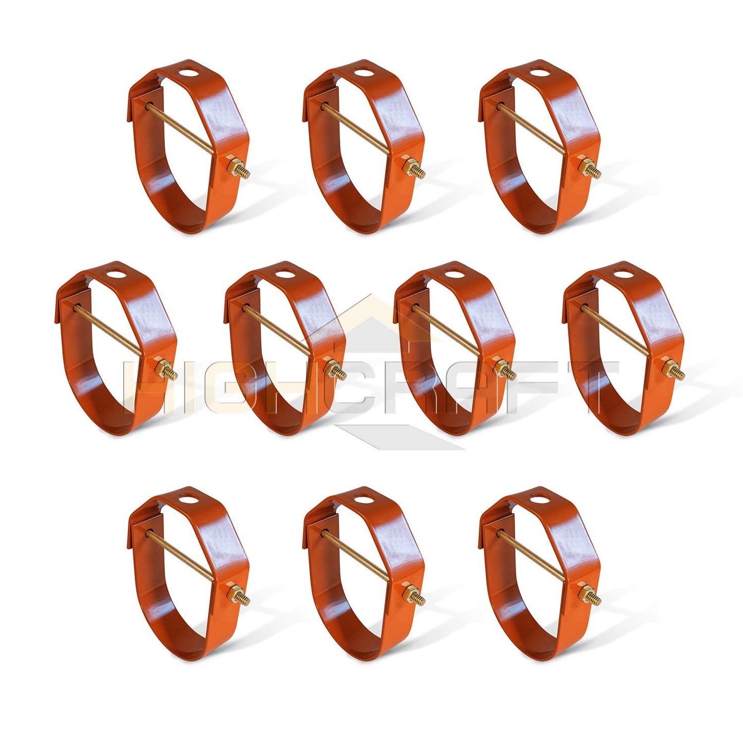 Highcraft 2" Clevis Hanger for Vertical Pipe Support Steel (10-Pk)