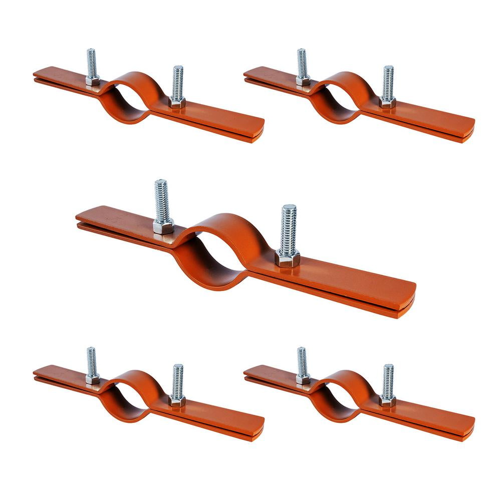 Highcraft 2 in. Riser Clamp in Copper Epoxy Coated Steel (5-Pack)