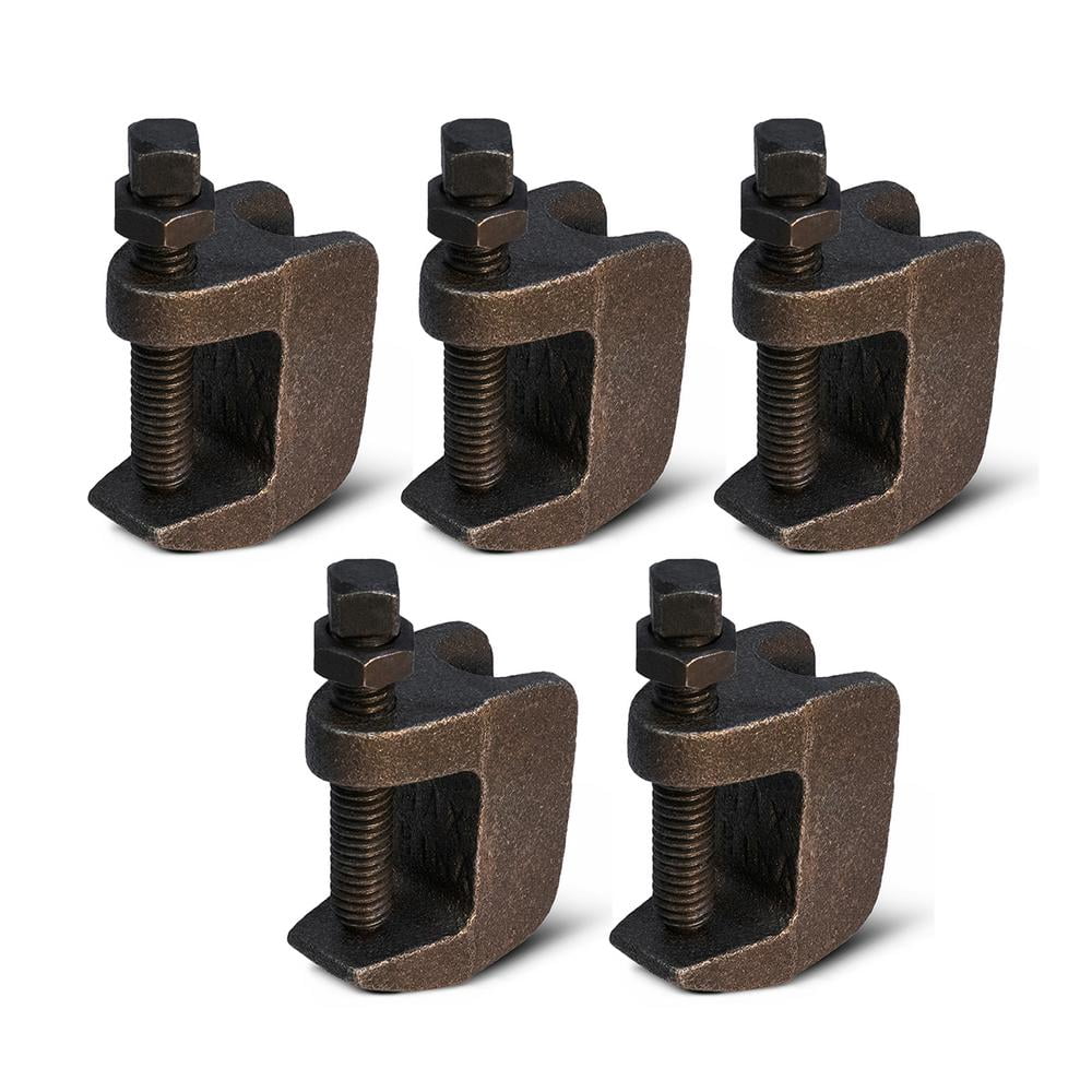 Highcraft Wide Mouth Beam Clamp for 3/4 in. Threaded Rod in Uncoated Steel (5-Pack)
