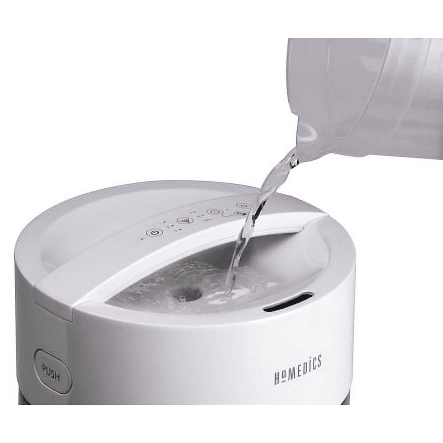 (Open Box) HoMedics UHE-CMTF45 Total Comfort UV-C Ultrasonic Room Humidifier, .97 Gallon