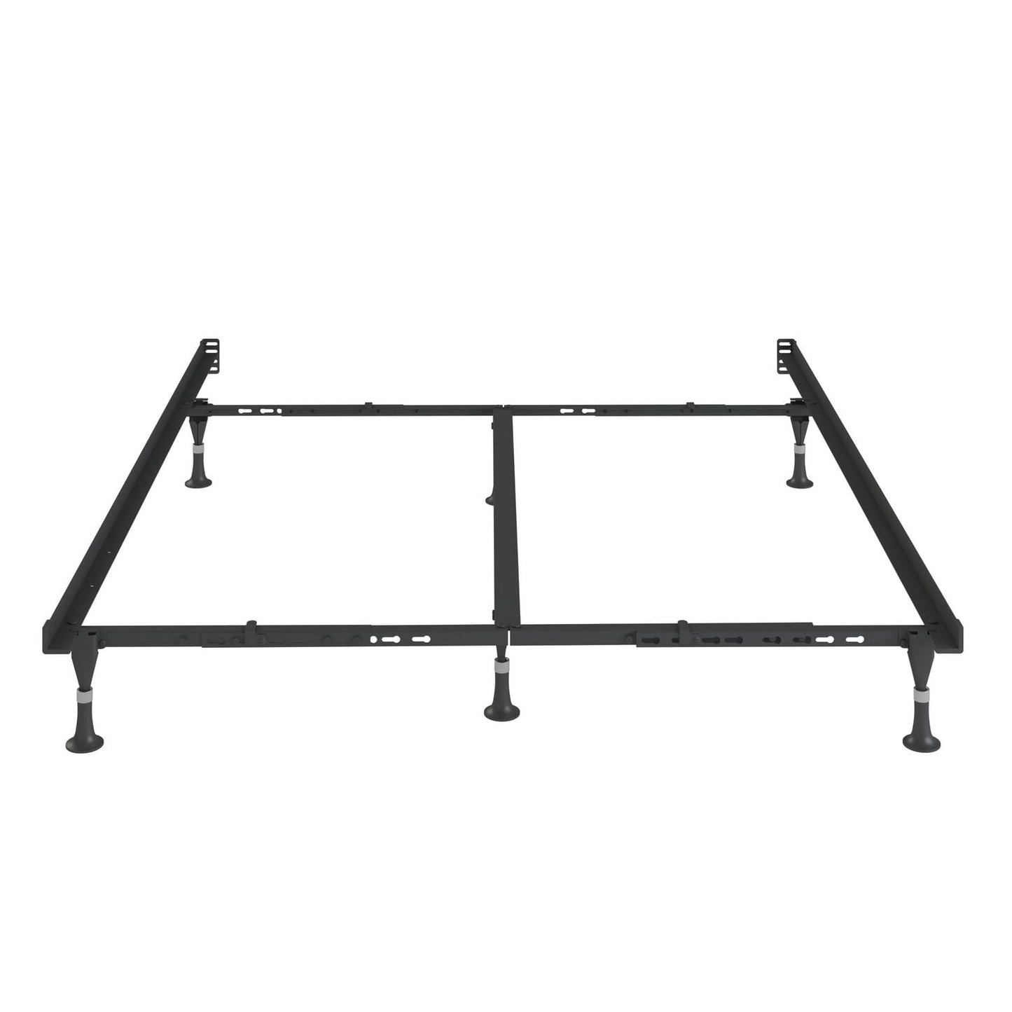 Lev-R-Lock - Base de Cama con Deslizadores - Twin / Full / Queen / California King / King Oriental - 6 Patas con Soporte Central