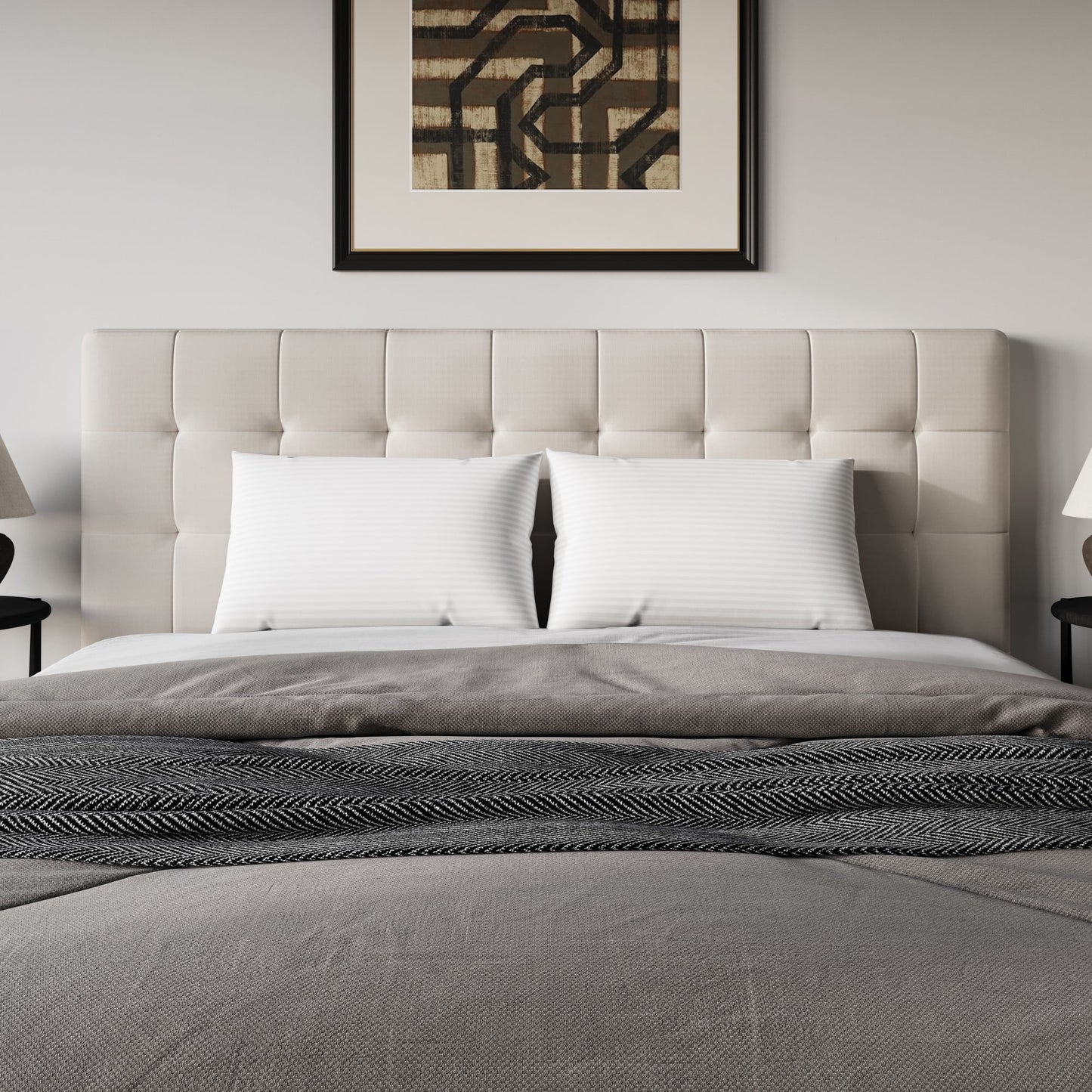 Home Design Windsor Queen Size Bed Pillows (Set of 2) – Soft, Supportive, and Designed for Better Sleep