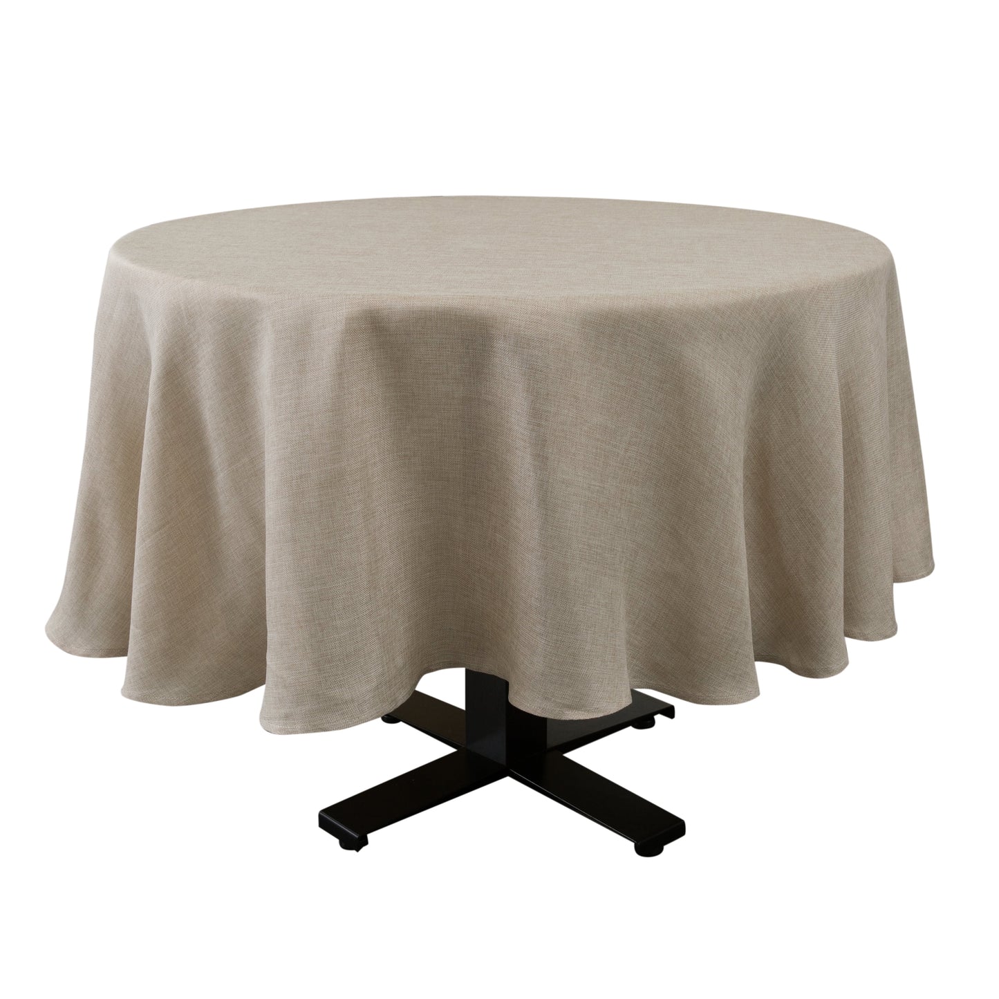 Home Details Chic & Rustic 70"x 160" Rectangle Polyester Tablecloth in Linen