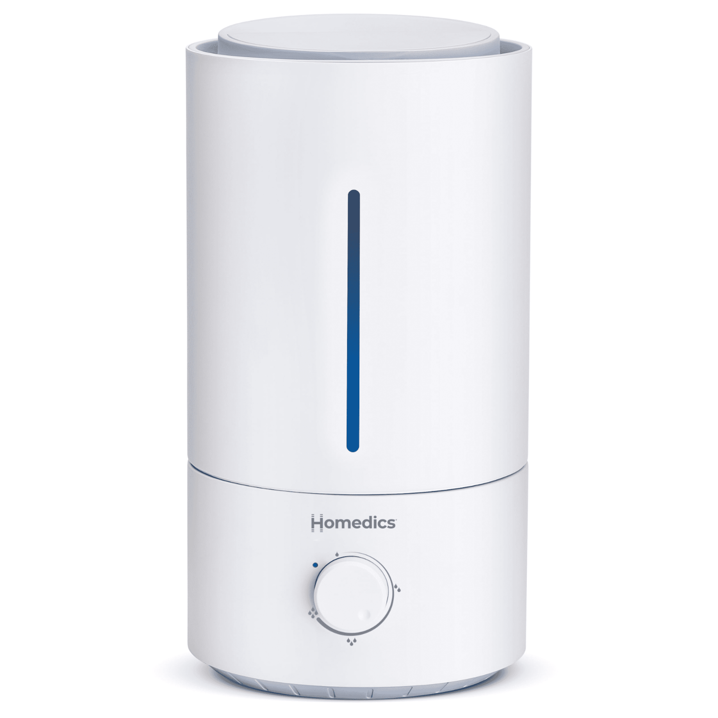 Homedics Humidificador Ultrasónico, Niebla FrÃa, Llenado Fácil con hasta 44 Horas de Funcionamiento,.96 Galones, Gris